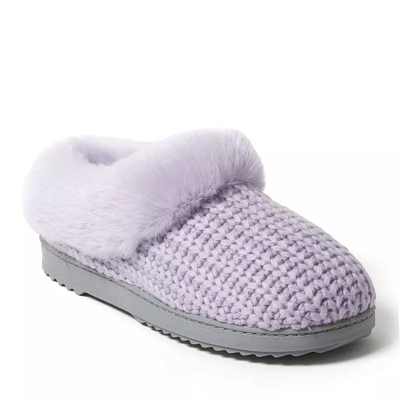 Dearfoams Hannah Festive Knit Womens Clog Slippers Product Image