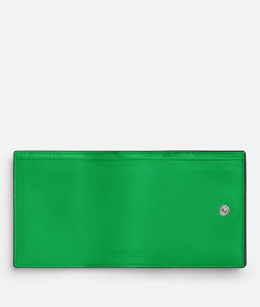 Men's Intrecciato Tiny Tri-Fold Wallet in Black grass Product Image