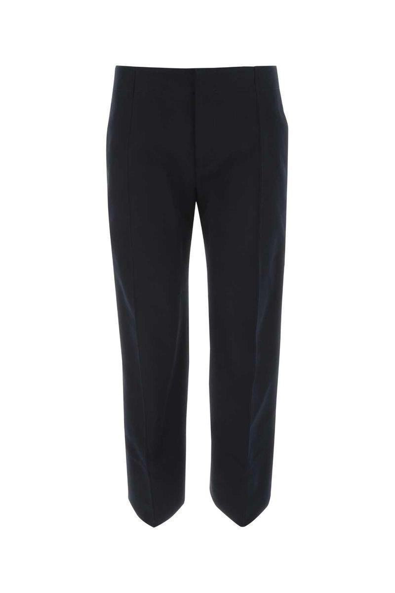 BOTTEGA VENETA Woman Midnight Blue Cotton Cropped Cut Pant Product Image