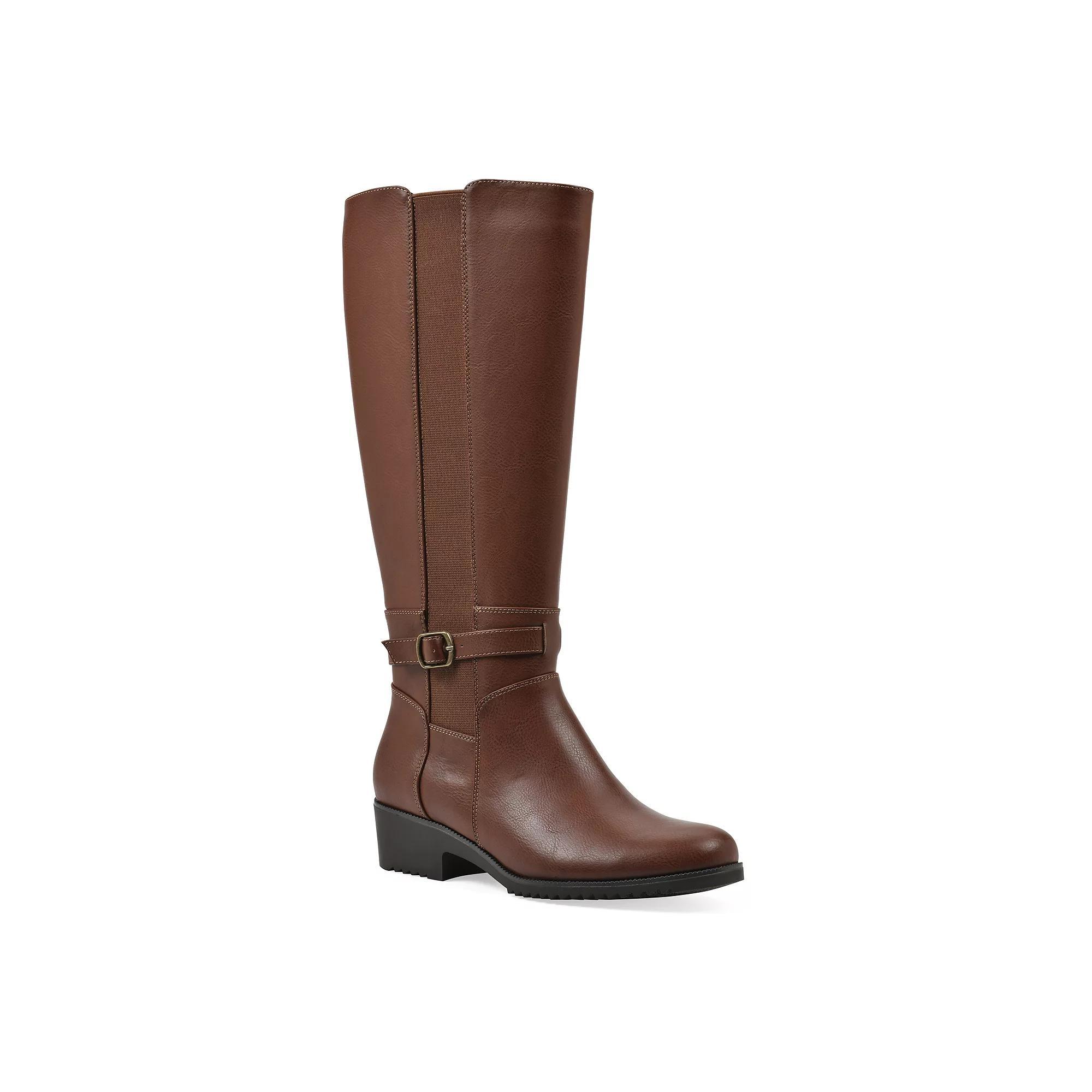 Cliffs by White Mountain Durra Women's Riding Boots, Size: 7, Red Burn Smo Product Image