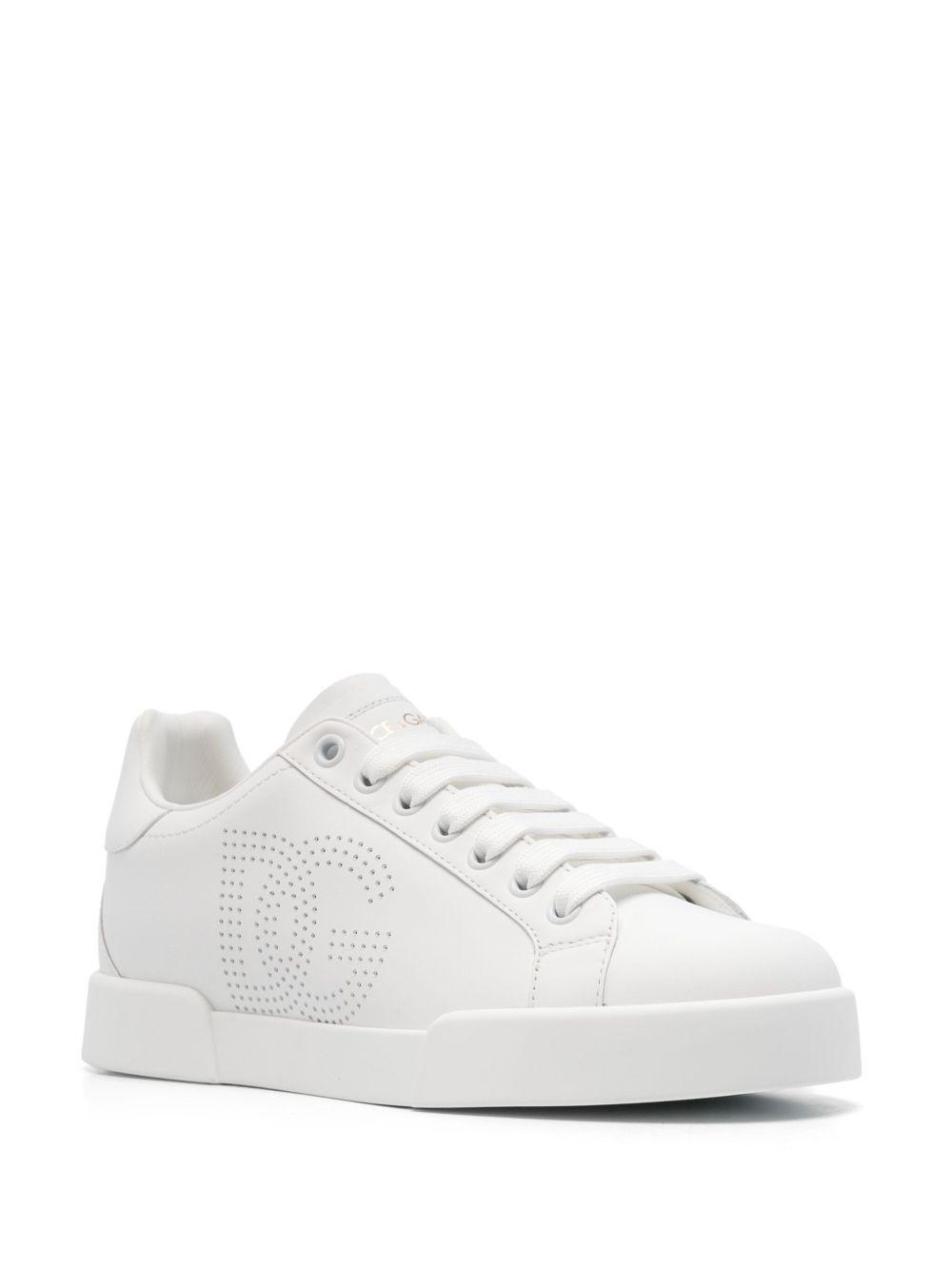 Portofino perforated-logo leather sneakers Product Image
