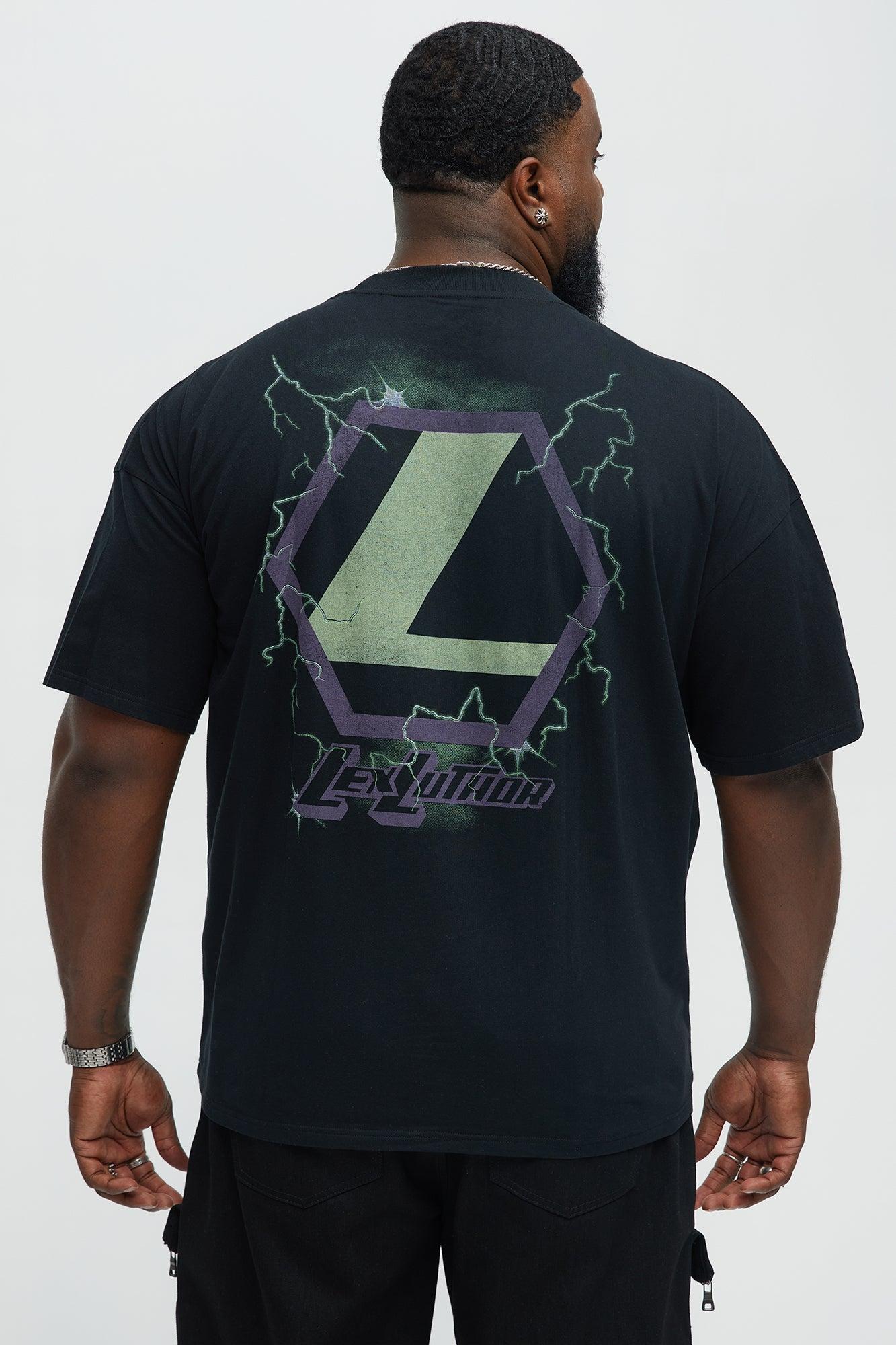 Superman Lex Luthor Oversized Short Sleeve Tee - Black Product Image