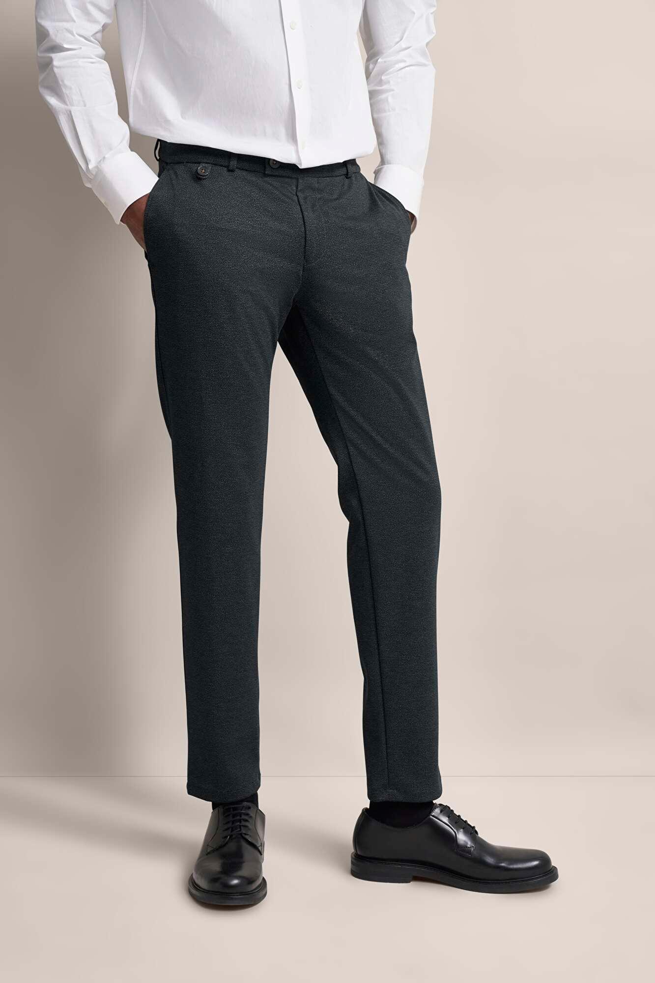 Bugatti Chinos with Modern cut in Dark Grey Product Image