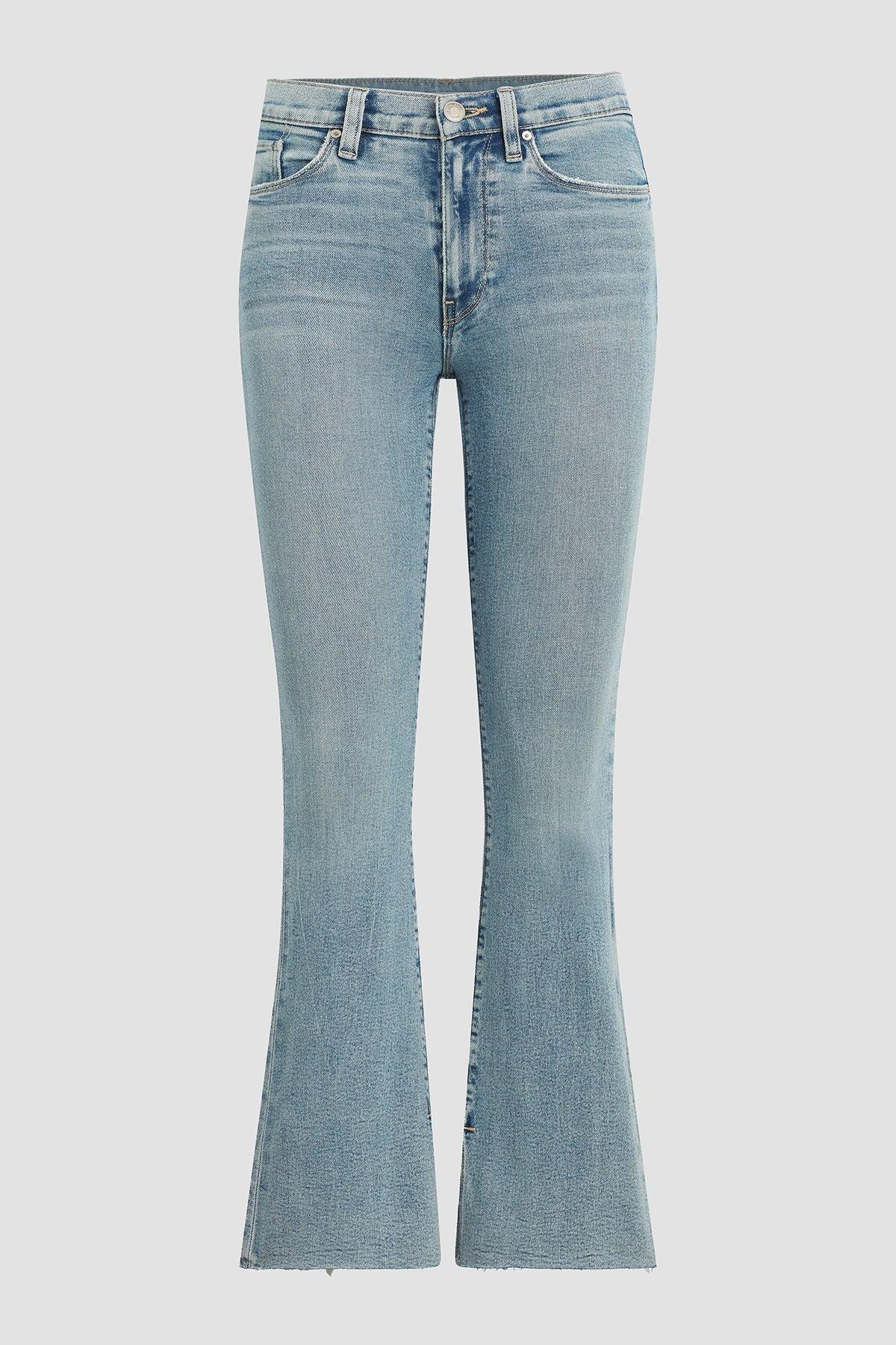 Barbara High-Rise Bootcut Petite Jean w/ Split Hem Product Image