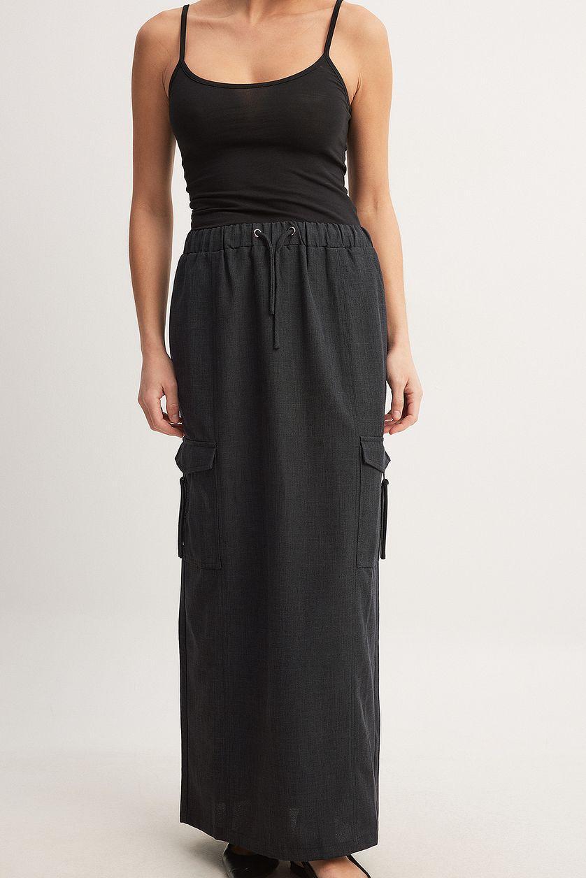 Pocket Detail Maxi Skirt Product Image