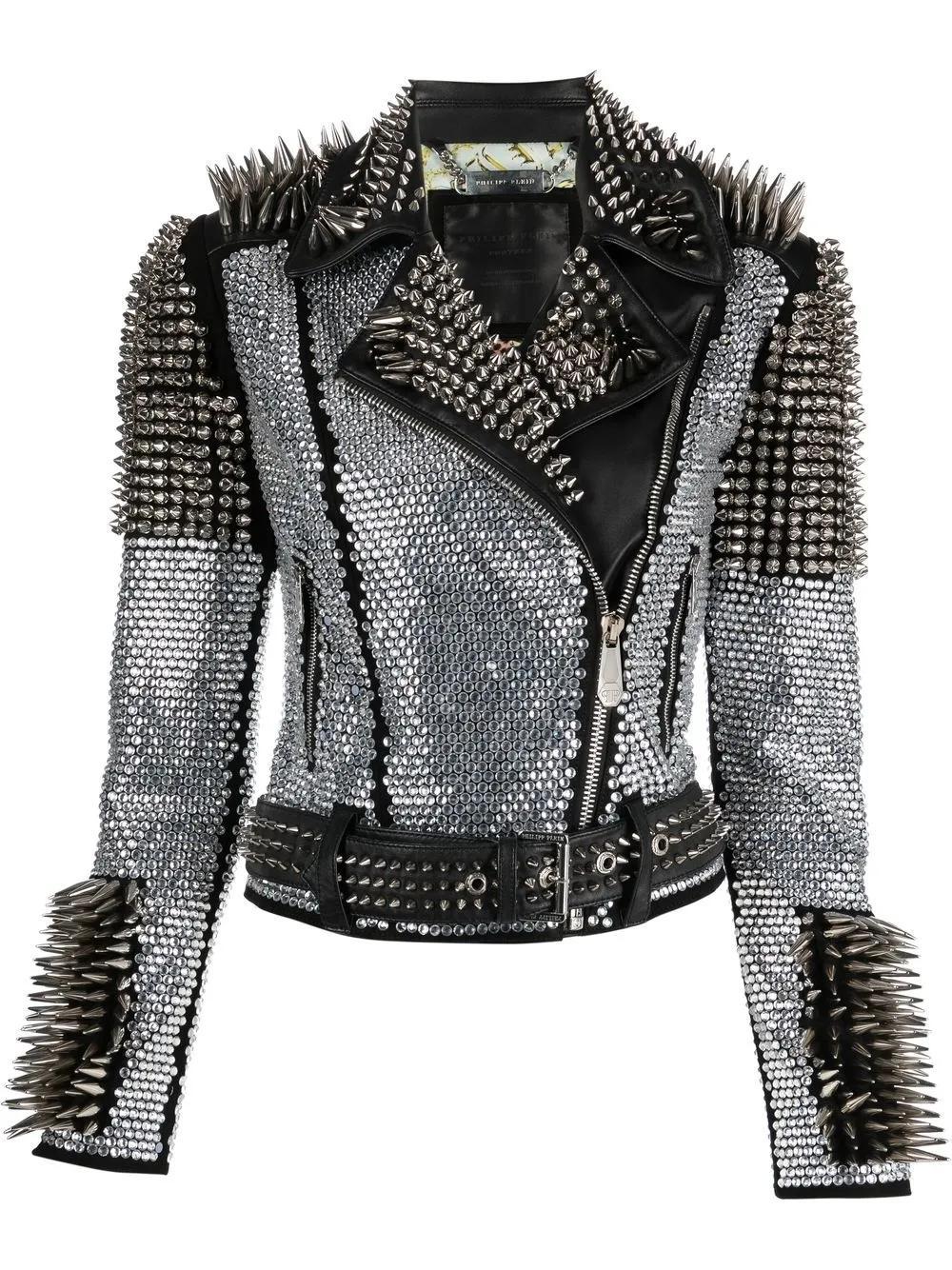 crystal studded jacket Product Image