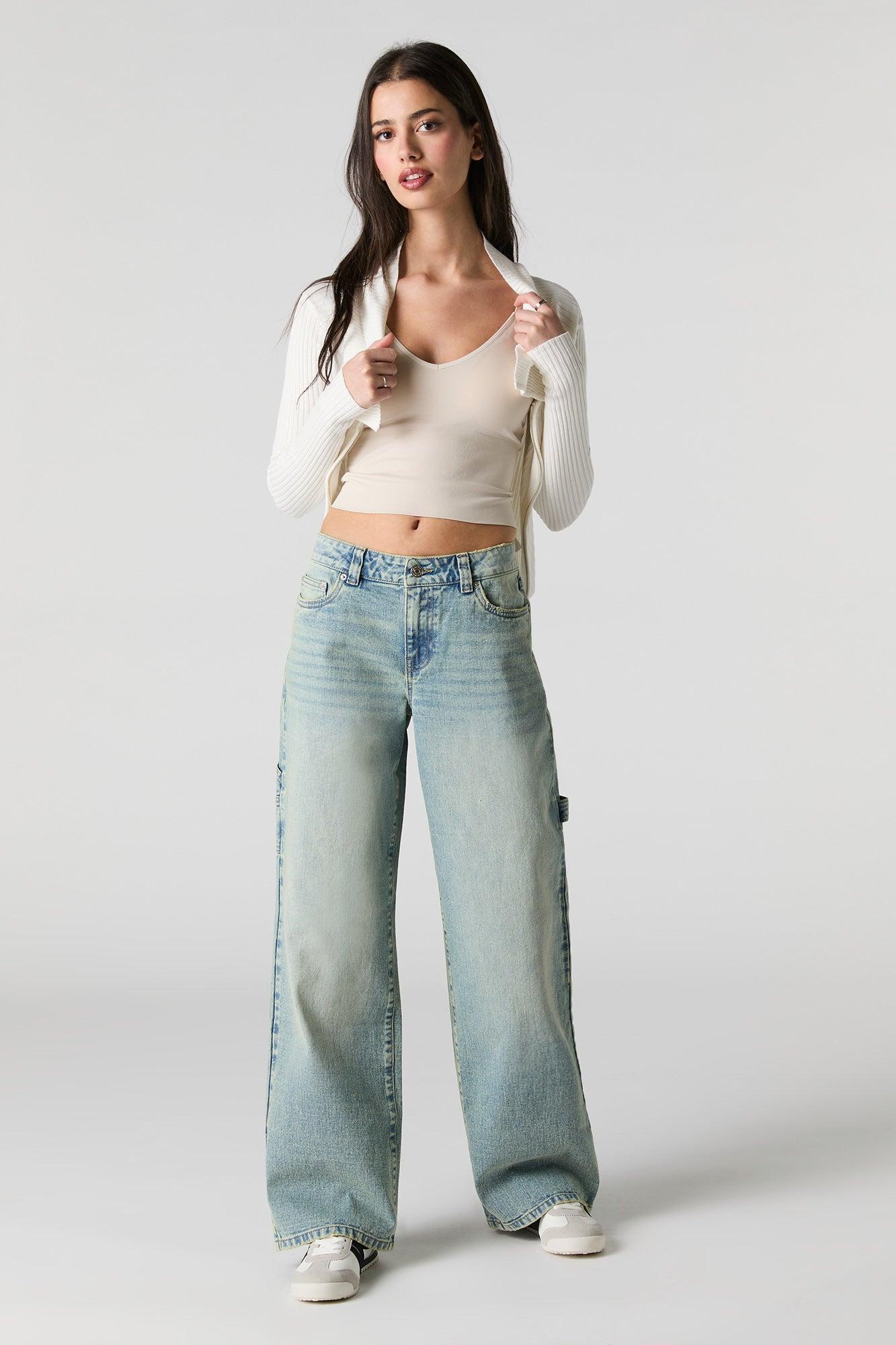 Low Rise Wide Leg Carpenter Jean Female Product Image