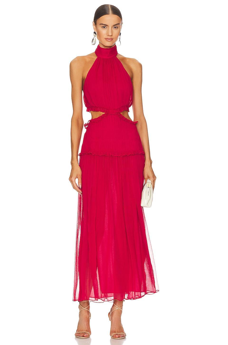 Marquis High Neck Cut Out Midi Dress Shona Joy Product Image