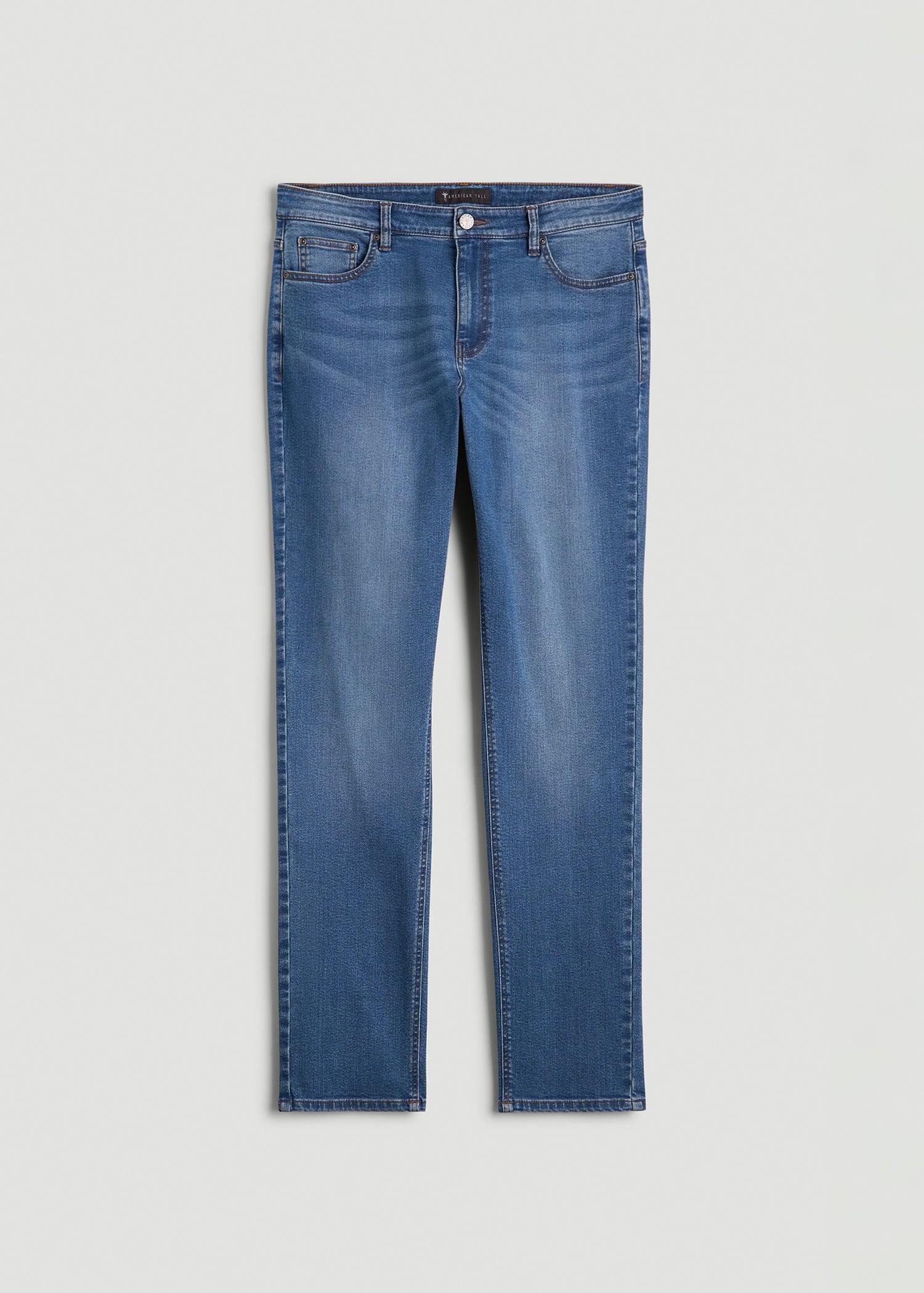Dylan SLIM-FIT Jeans for Tall Men in Classic Mid Blue Product Image
