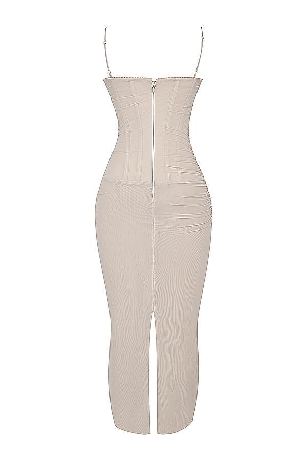 Nalini  sand maxi dress Product Image