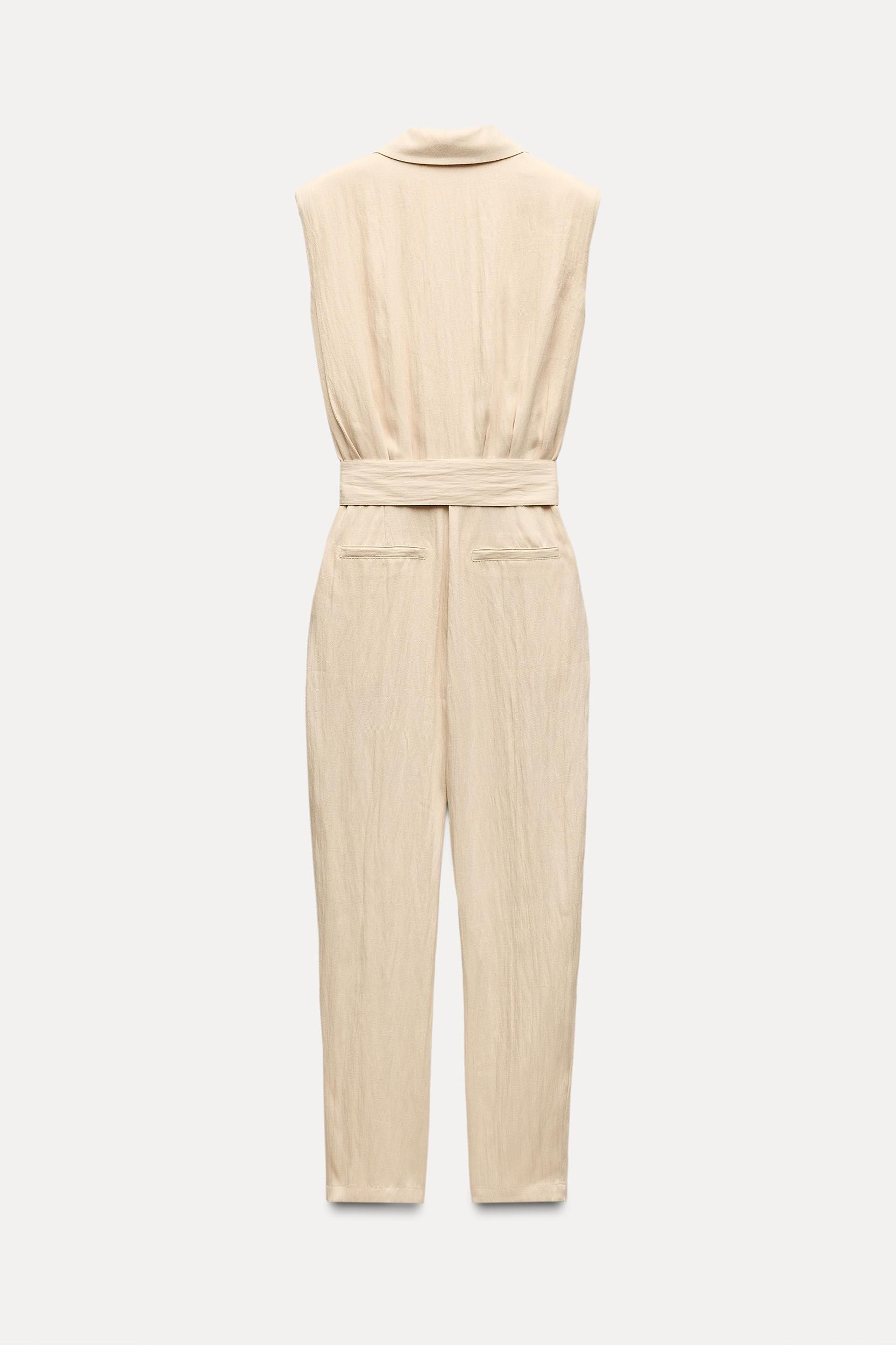 LONG BELTED JUMPSUIT Product Image