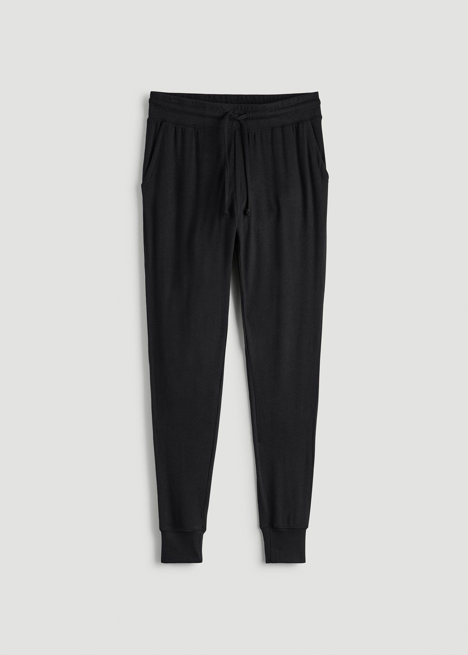Cozy Lounge Joggers for Tall Women in Black Product Image