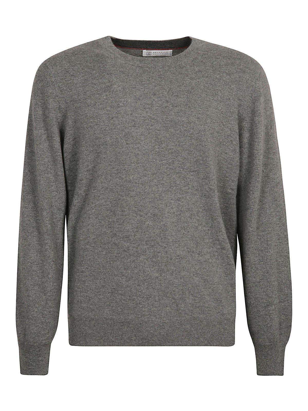 BRUNELLO CUCINELLI Crewneck Long In Grey Product Image