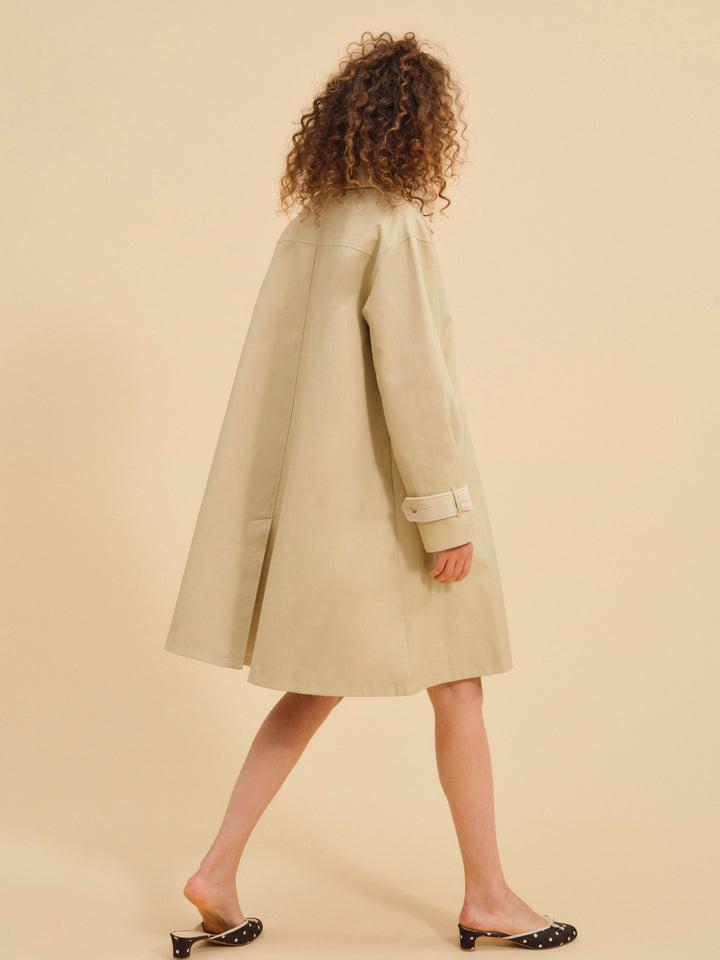 Gabardine Trench Coat — Neutral Product Image