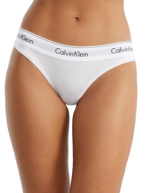 Calvin Klein Women's Icon Cotton Modal Bikini - White - XL Product Image