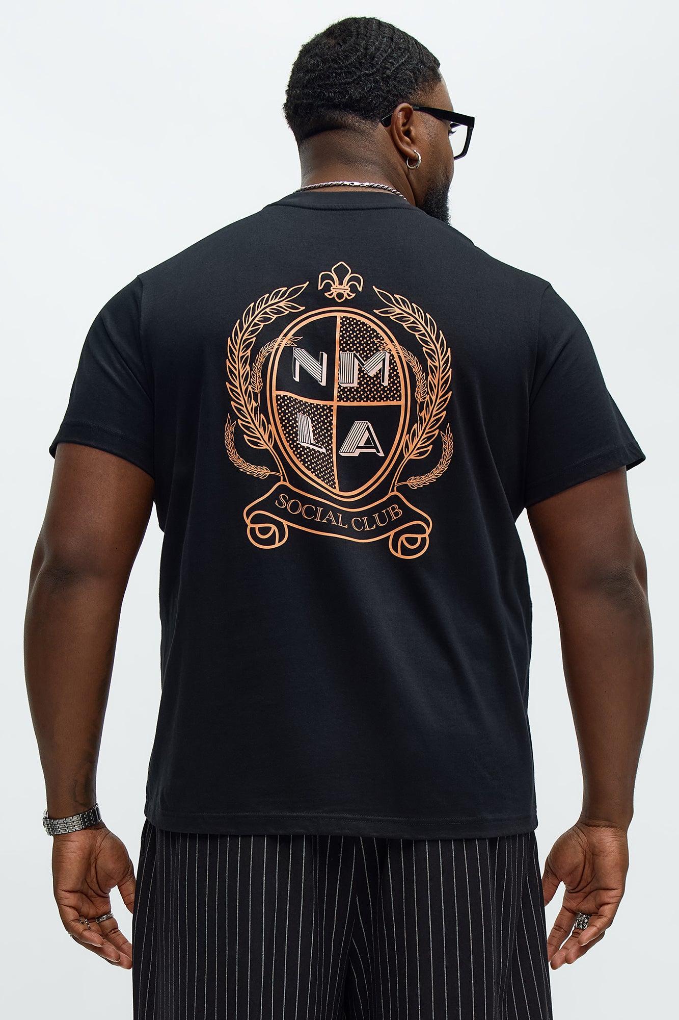 Chateau Embroidered Short Sleeve Tee - Black Product Image