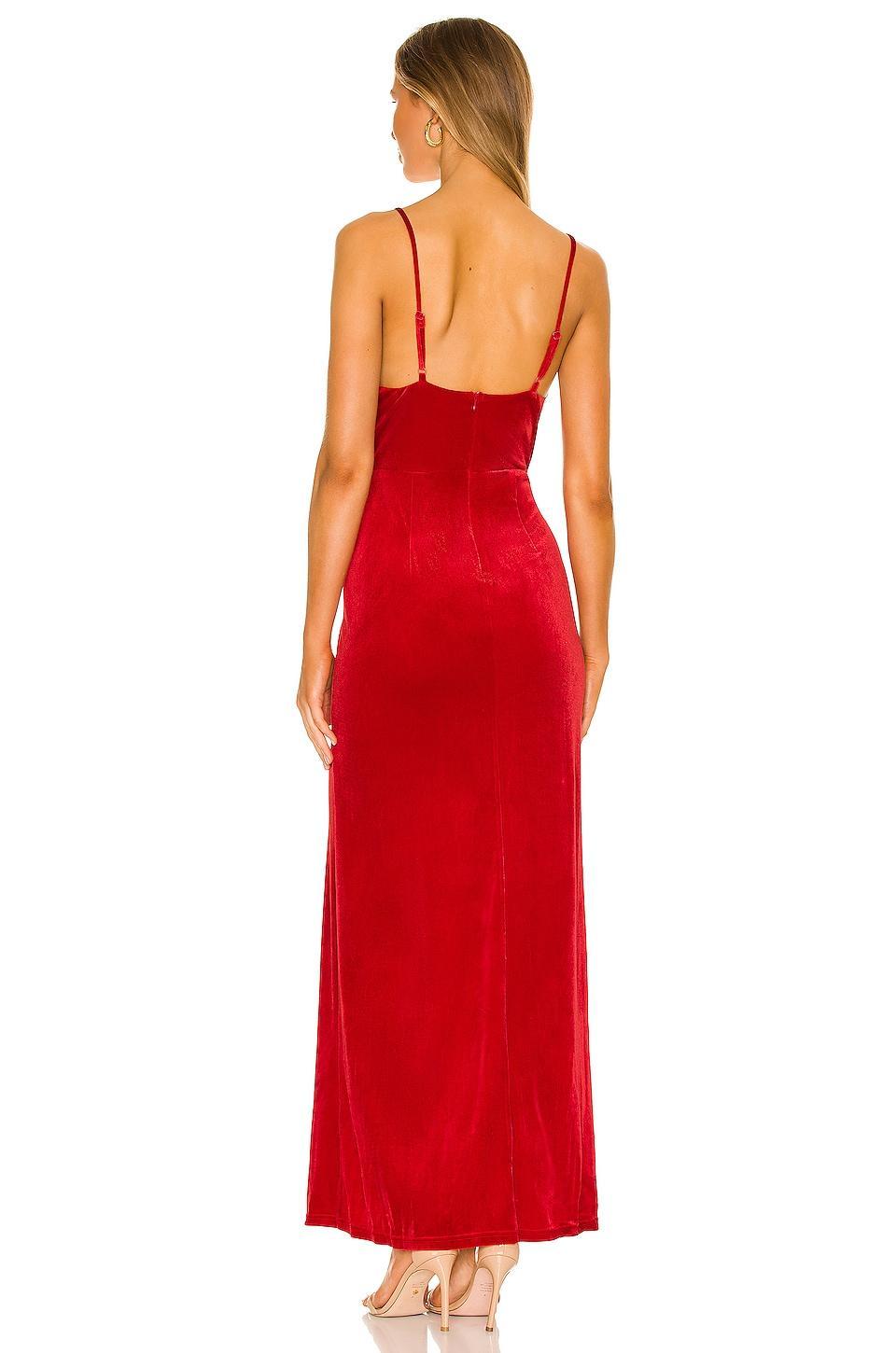 Aurora Deep V Maxi Dress superdown Product Image