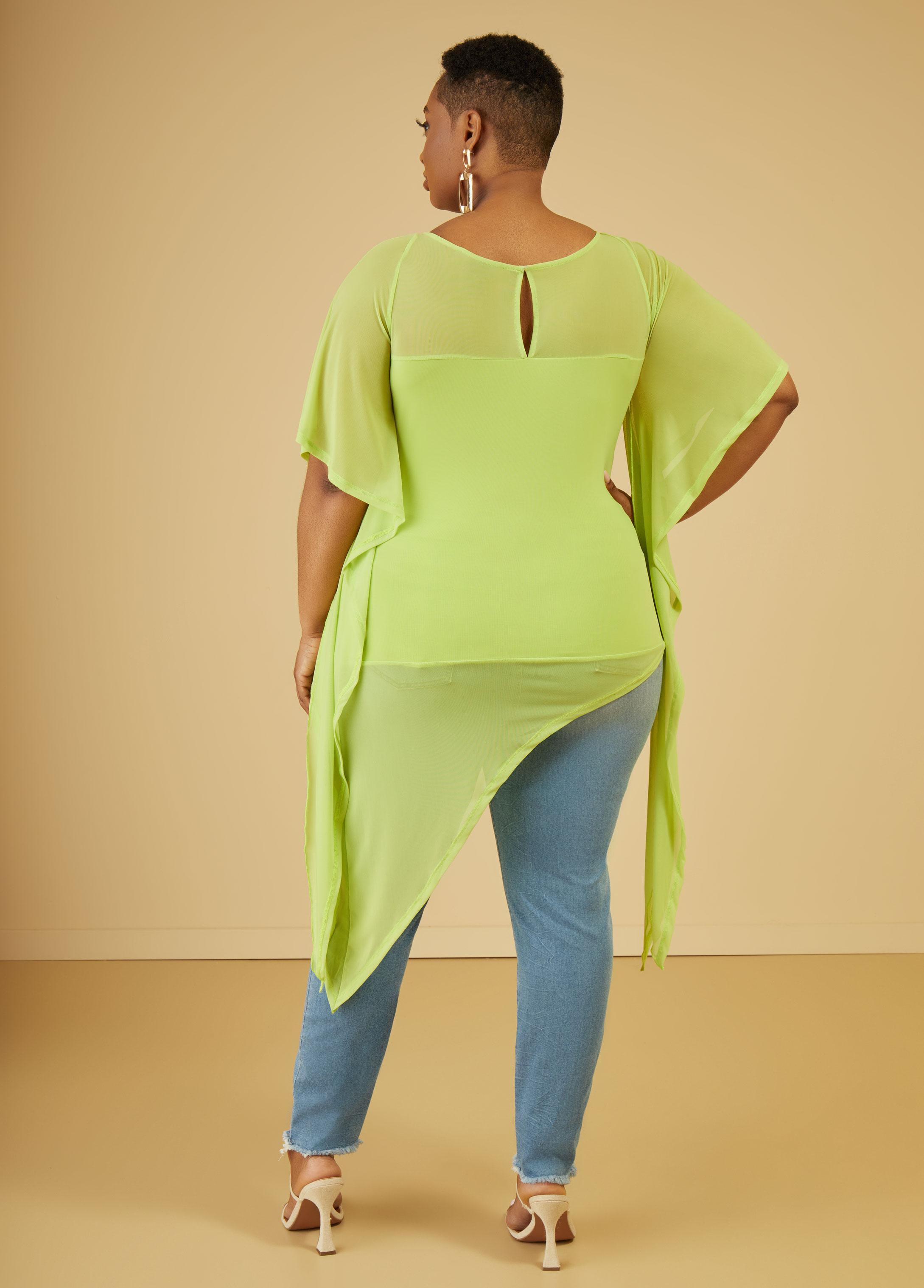 Asymmetric Mesh Top Product Image