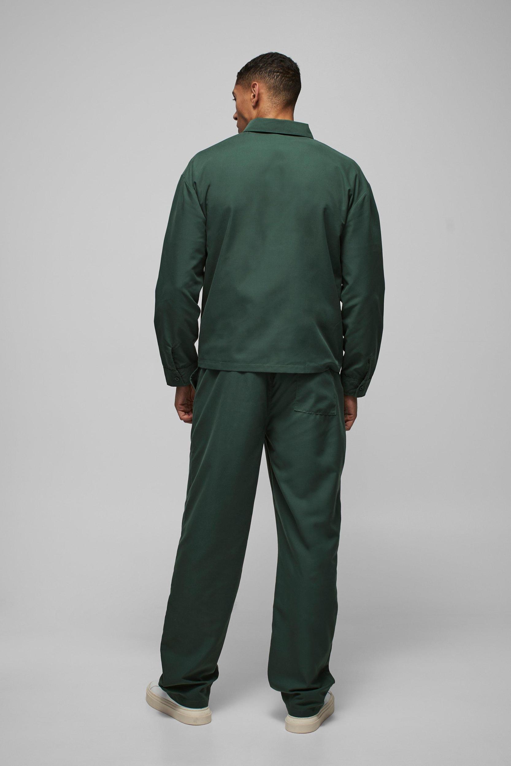 Relaxed Fit Panel Detail Elasticated Waist Nylon Pants | boohooMAN USA Product Image