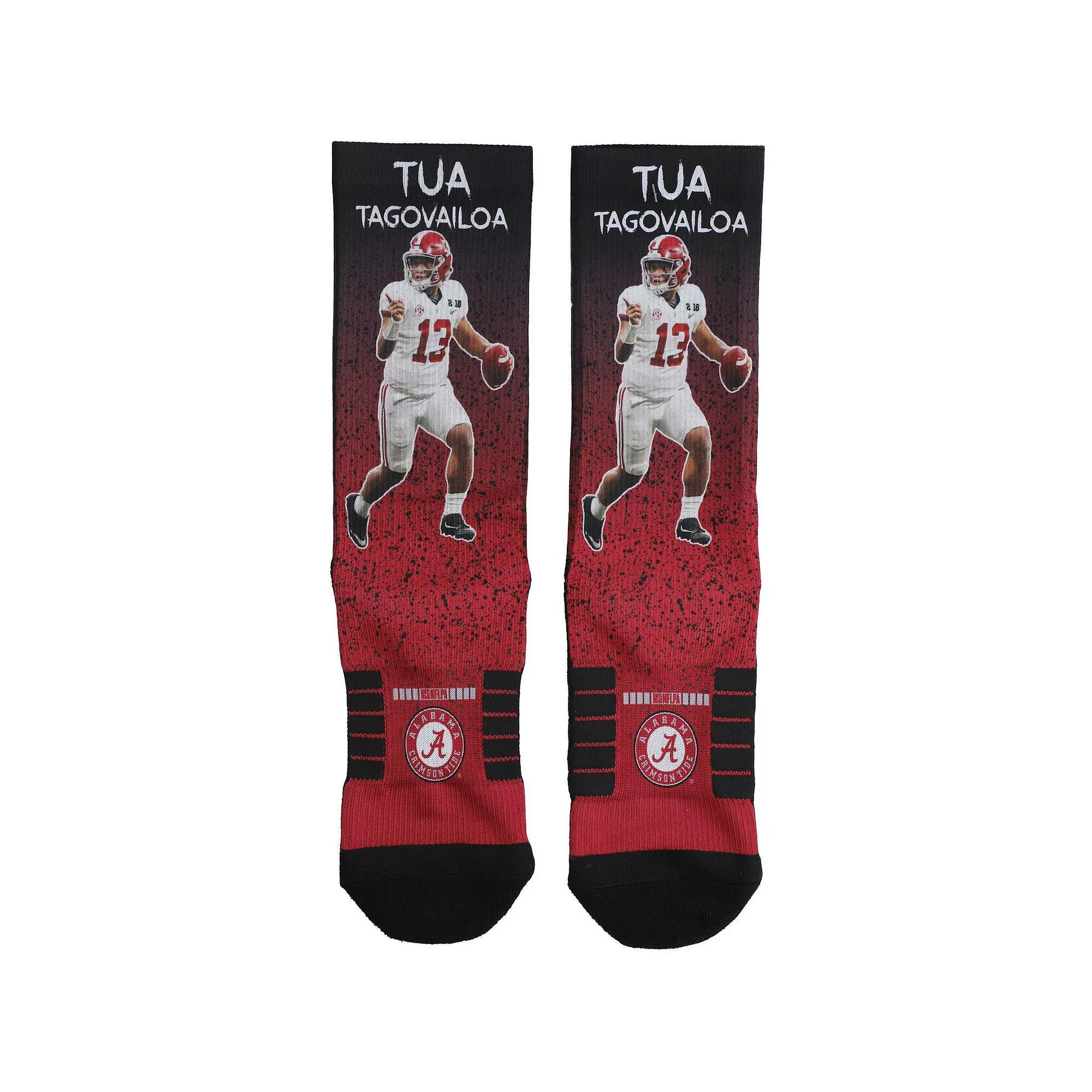 Men's Strideline Tua Tagovailoa Alabama Crimson Tide Legends Crew Socks, Size: Large, Red Product Image