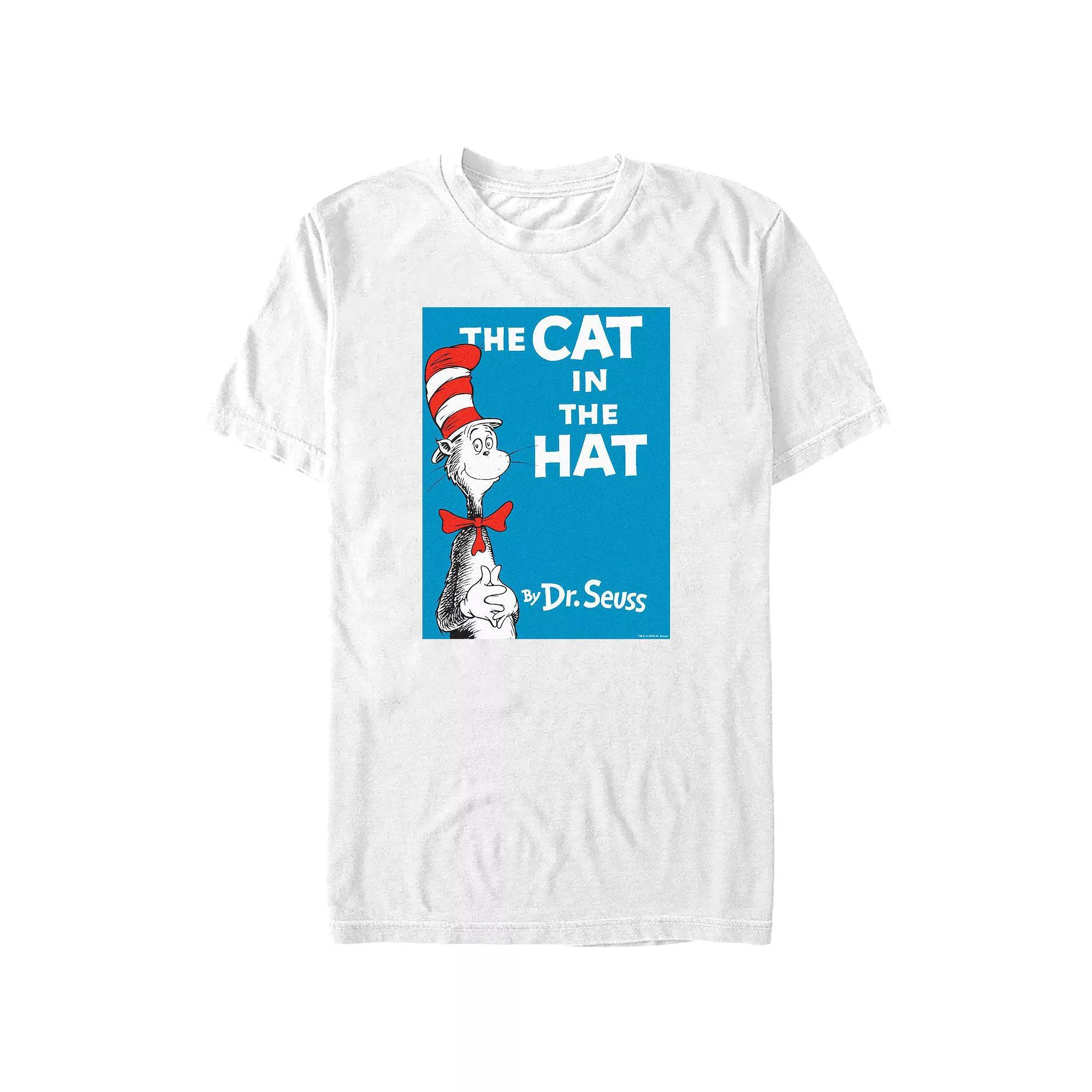 Big & Tall Dr. Seuss The Cat In The Hat Cover Graphic Tee, Men's, Size: 4XB, White Product Image