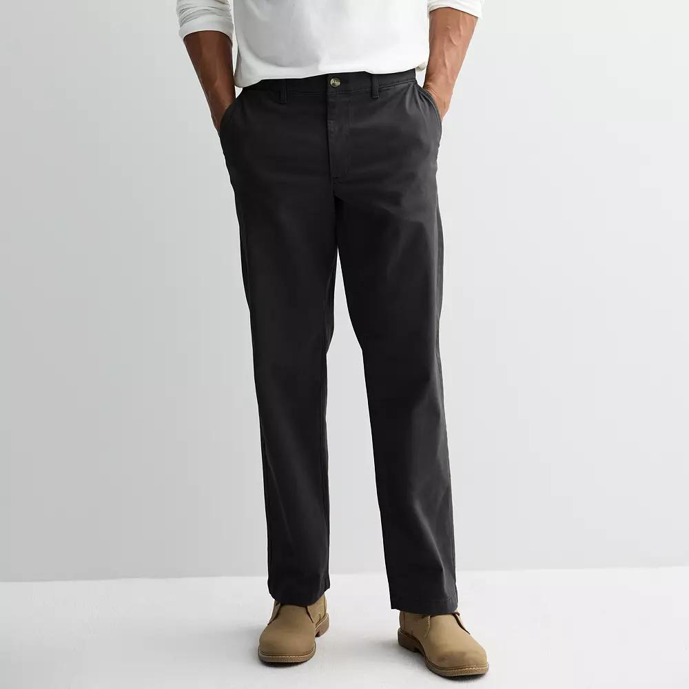 Men's Sonoma Goods For Life® Relaxed Chino Pants, Size: 34 X 32, Black Product Image