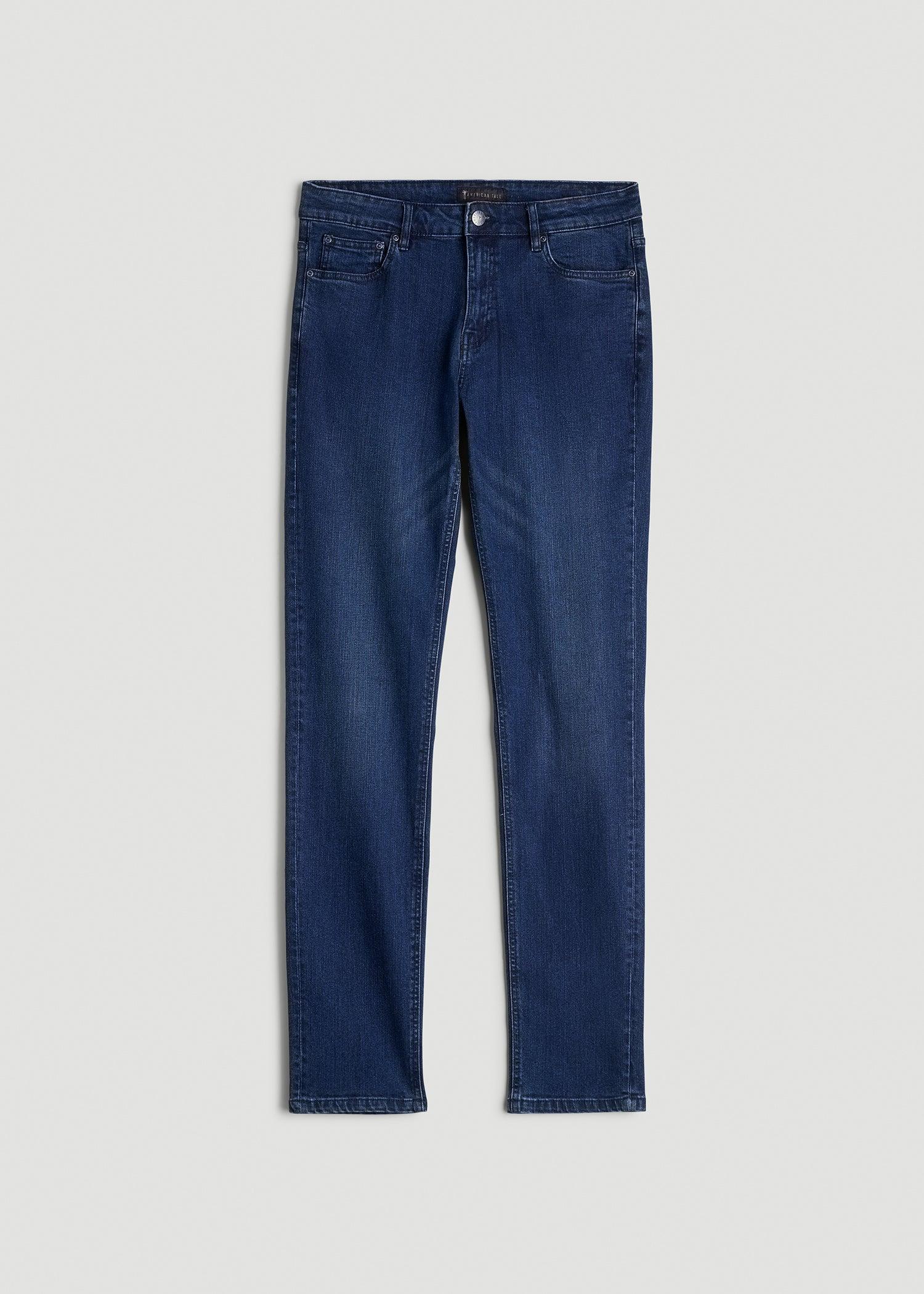 Dylan Slim Fit Jeans for Tall Men in Atlantic Blue Product Image