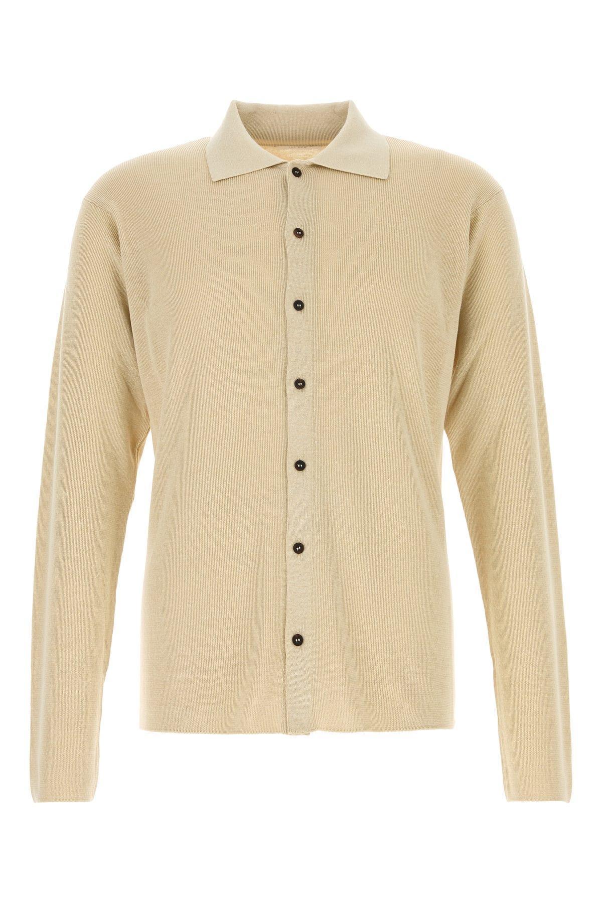 THE ROW Lorde Linen-silk Cardigan In Beige O Tan Product Image