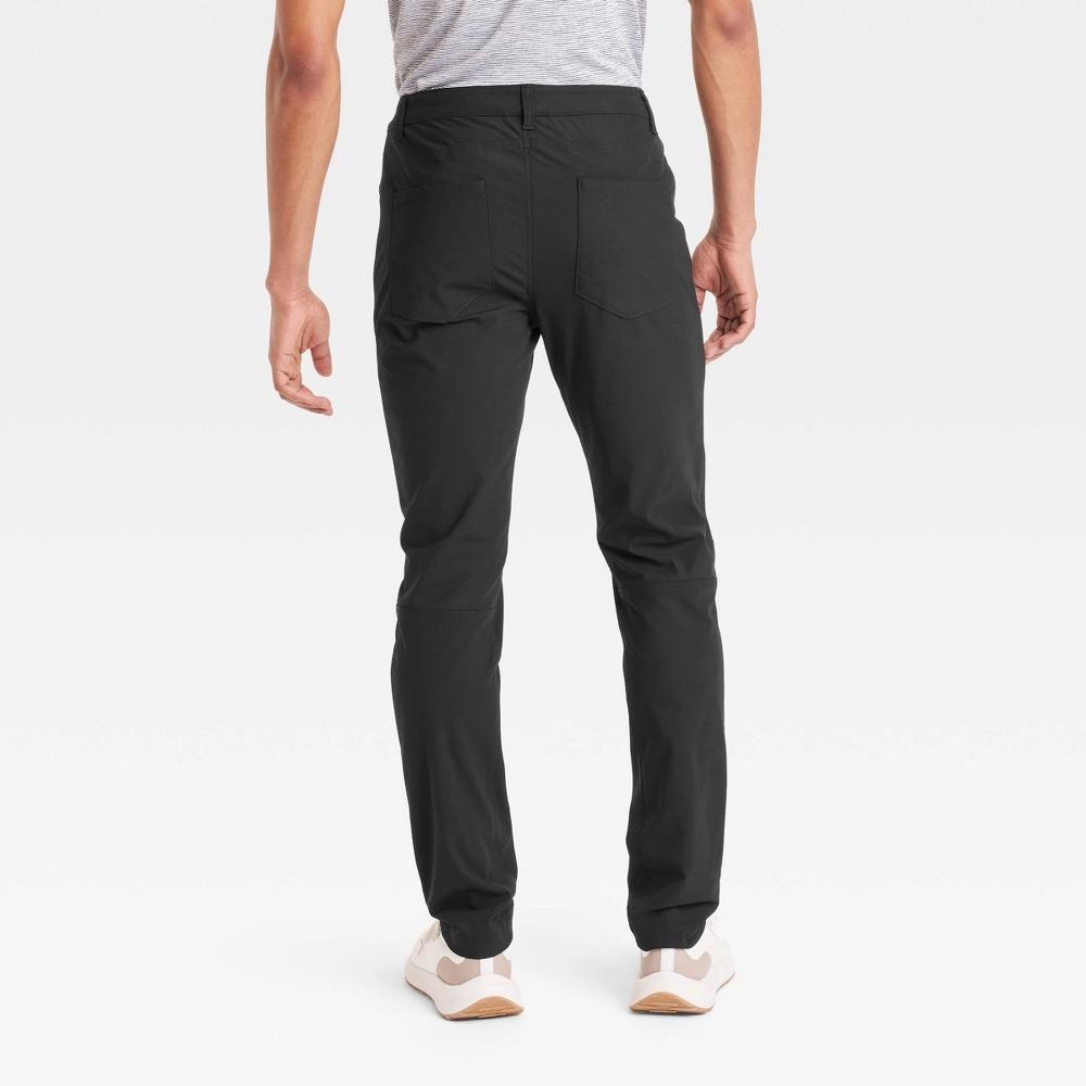 Men's 360 Lifestyle Slim Fit 5-Pocket Pants - All In Motion Black 36x32: Moisture Wicking, Quick Dry, UPF 50+ Product Image