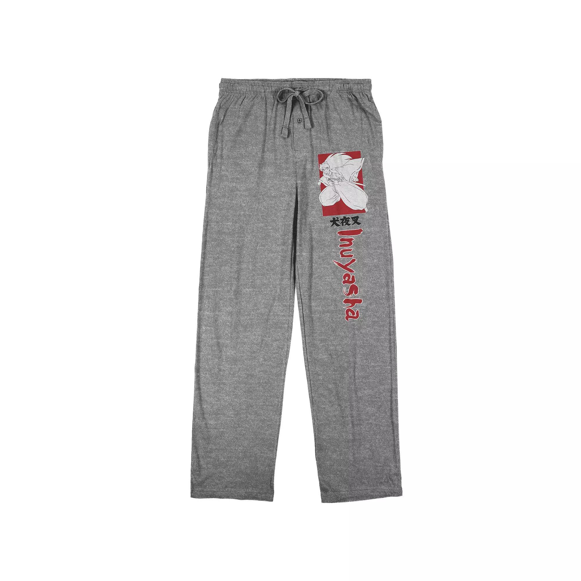 Men's Inuyasha Pajama Pants, Size: Large, Black Product Image