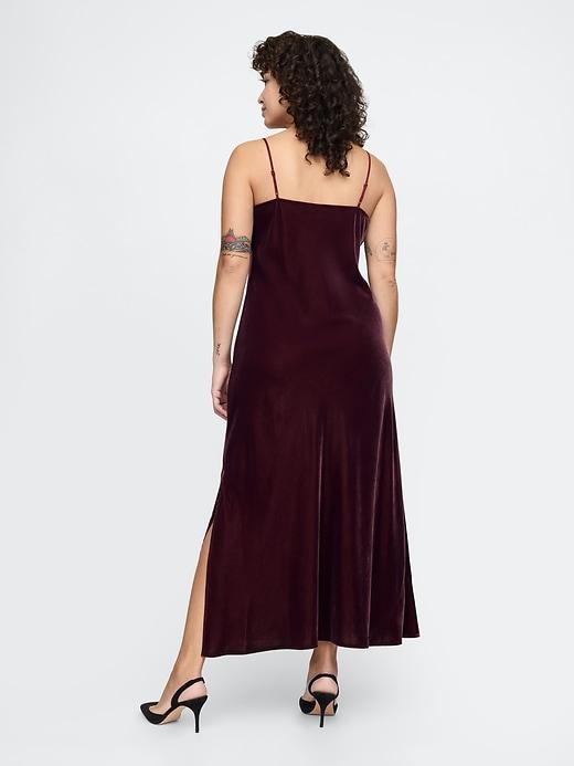 Recycled Velvet Maxi Slip Dress Product Image