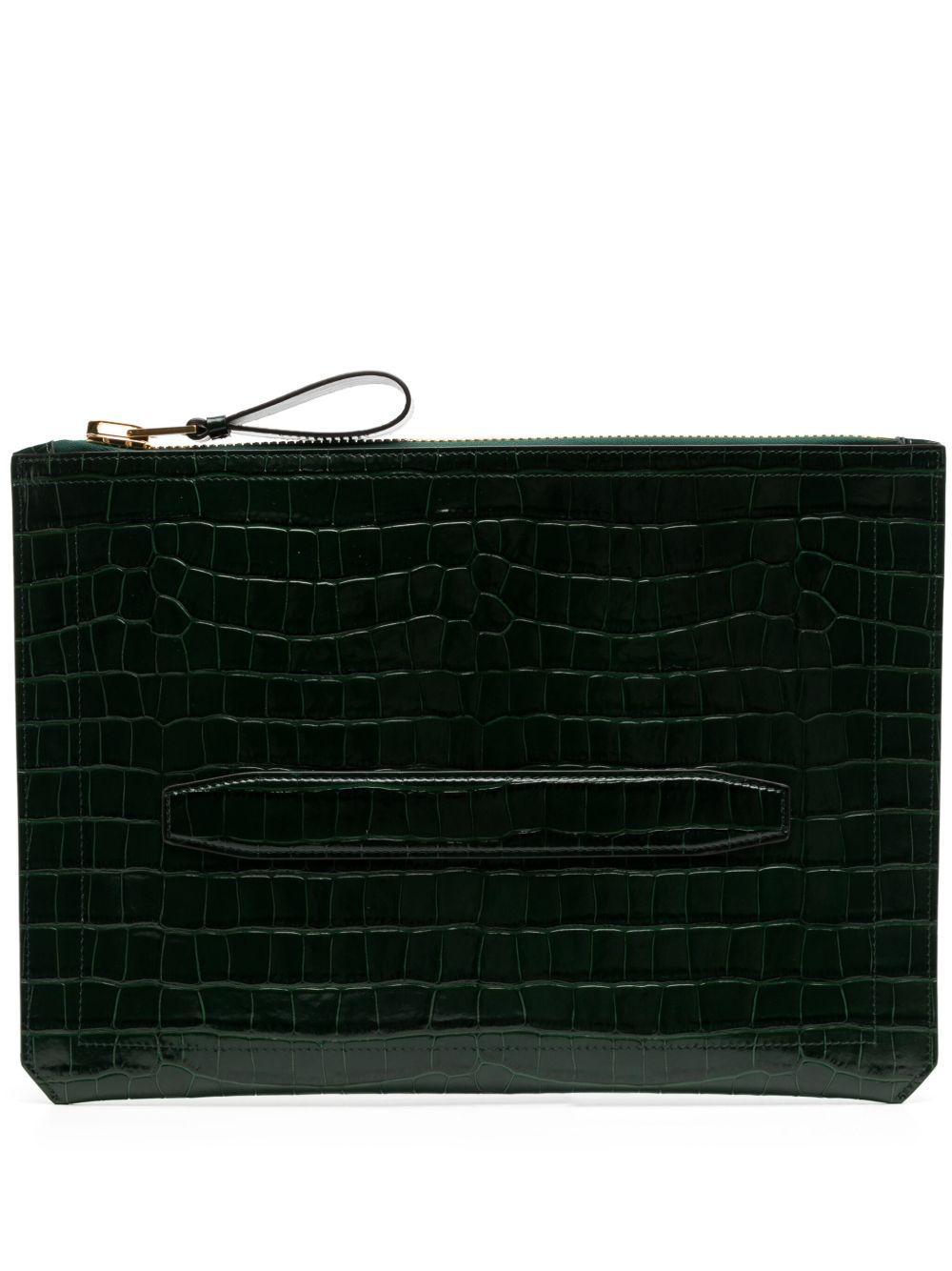 leather clutch bag Product Image