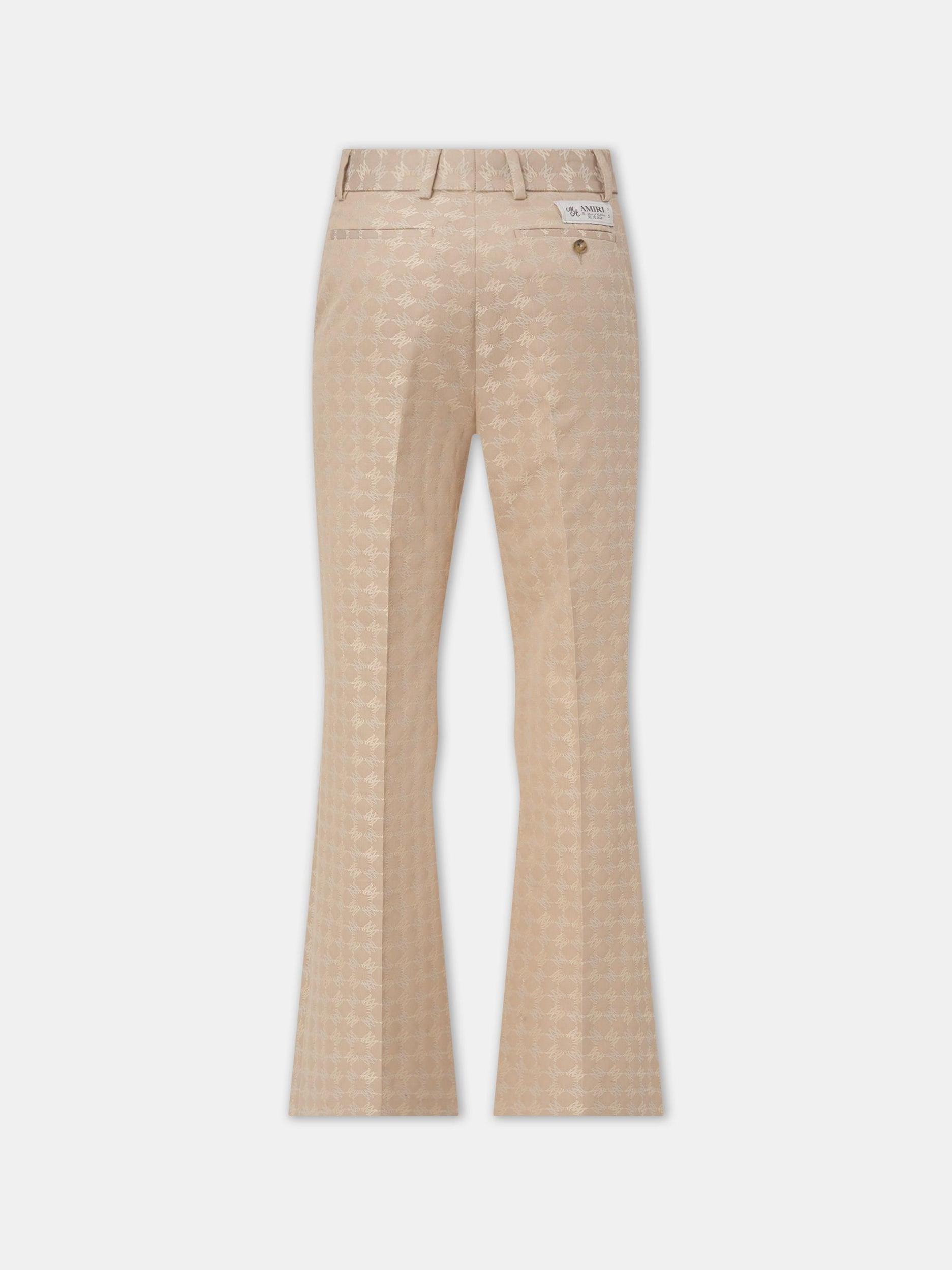 MA QUAD JACQUARD CREASED FLARE - Camel Male Product Image