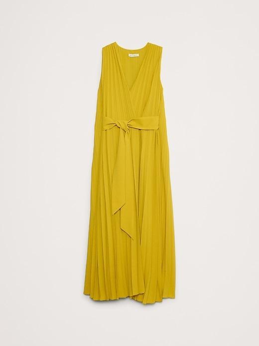 Pleated Cape Maxi Dress Product Image