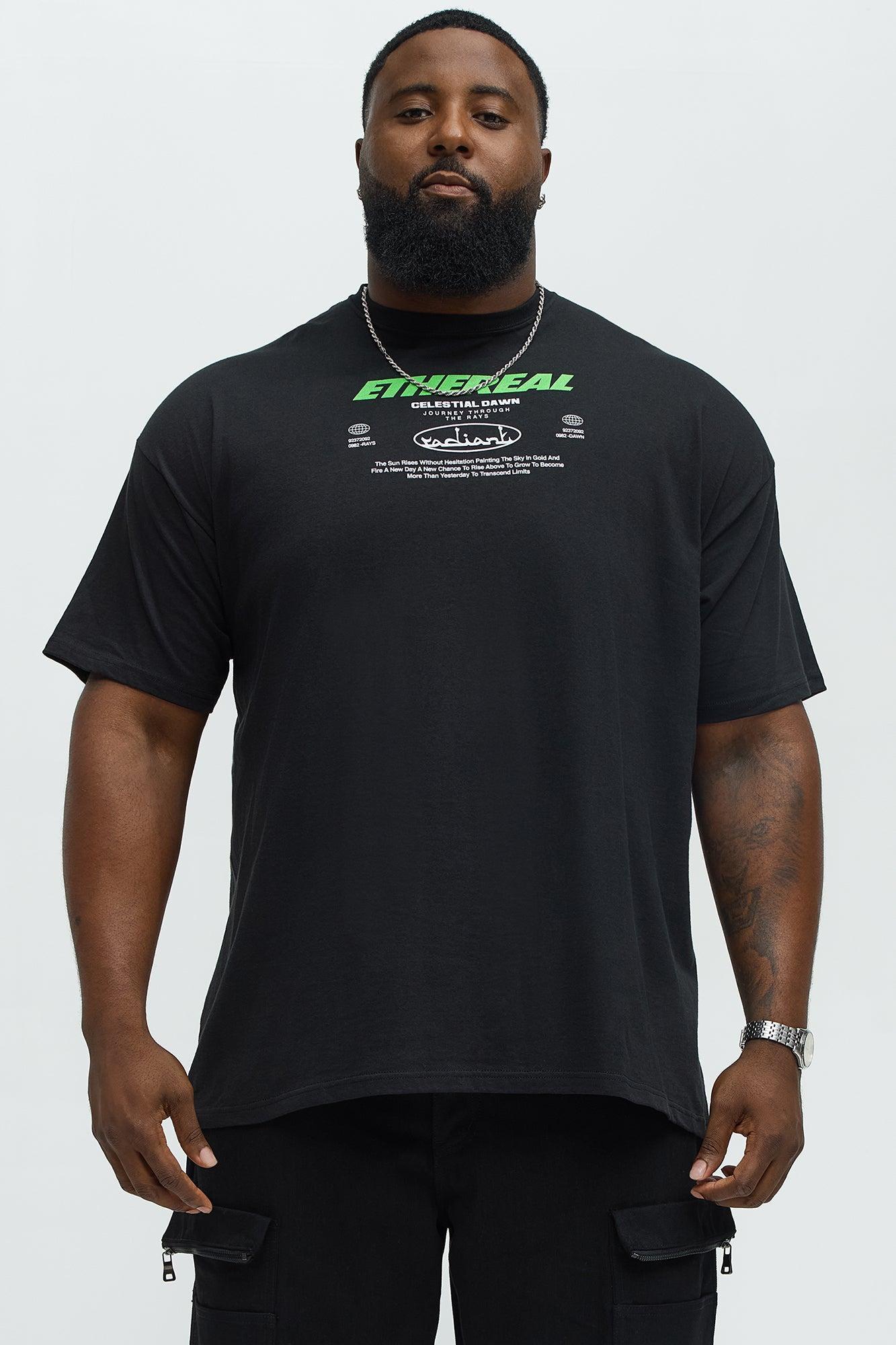 Ethereal Celestial Dawn Short Sleeve Tee - Black Product Image