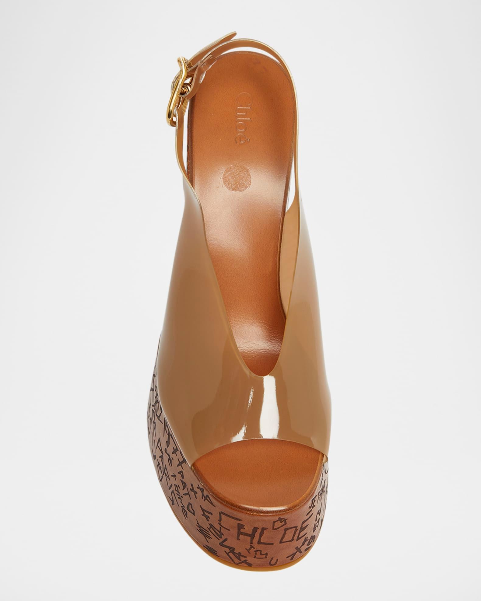 Maxime Jelly Slingback Platform Sandals Product Image