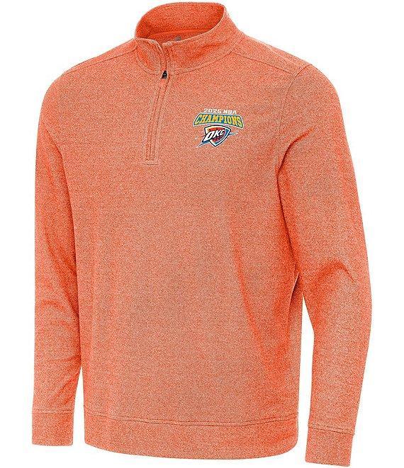 Antigua NBA Oklahoma City Thunder 2025 World Champions Subtle Quarter-Zip Pullover Product Image