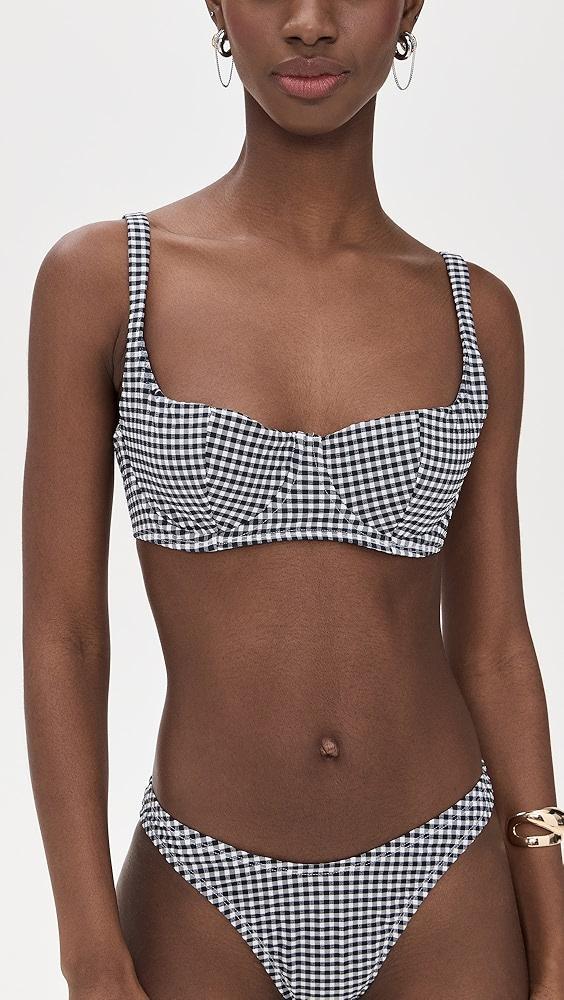 Good American Gingham Balconette | Shopbop Product Image