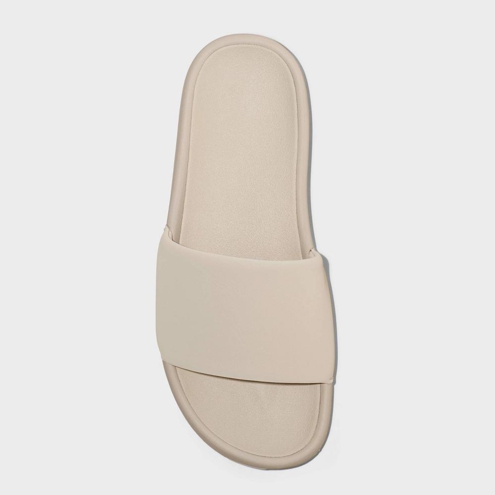 Womens Makenna Slide Sandals - All In Motion Taupe 10: Slip-On Open Toe, EVA Insole, Treaded Outsole Product Image