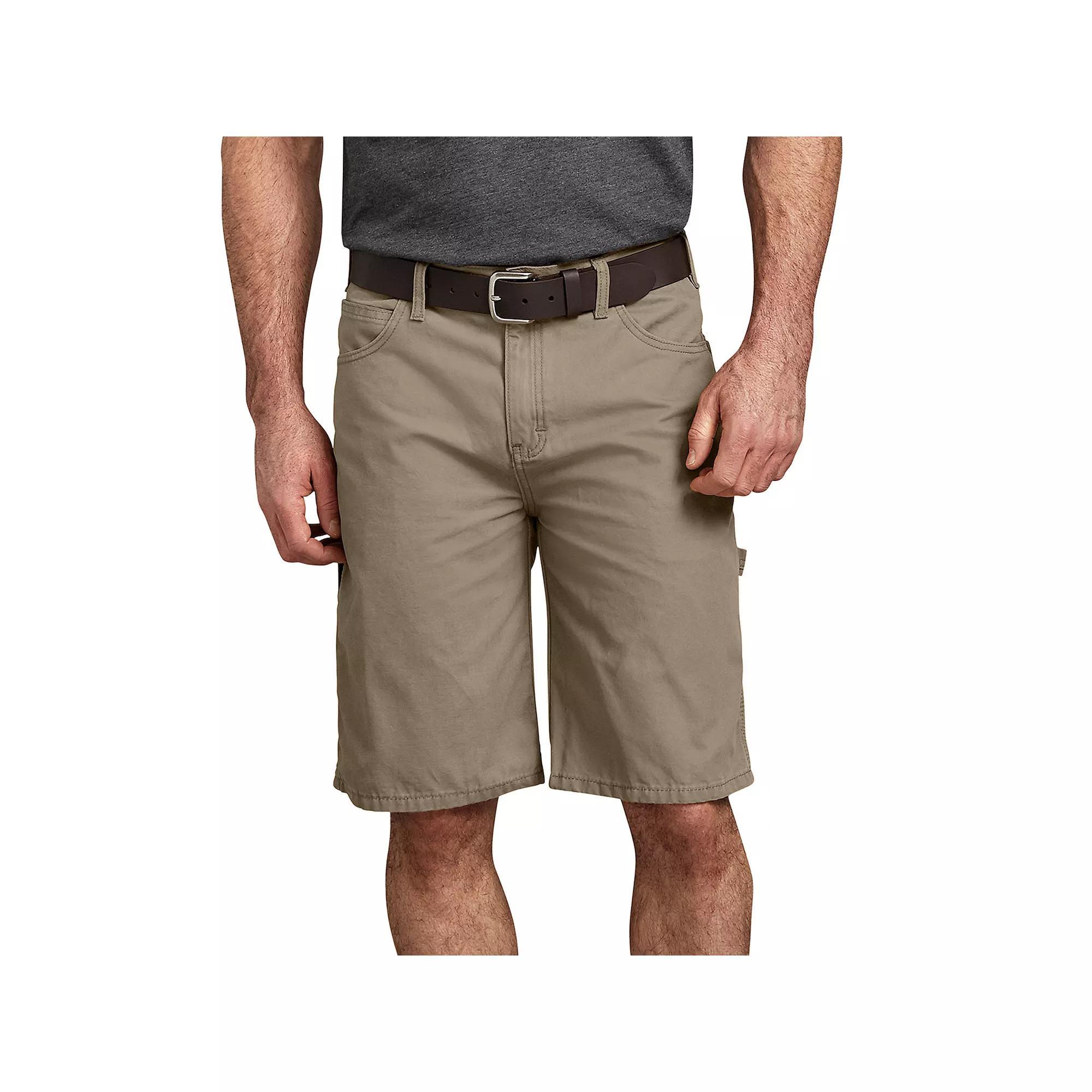 Men's Dickies Relaxed-Fit Lightweight Duck Carpenter Shorts, Size: 32, Rinsed Desert Brown Product Image