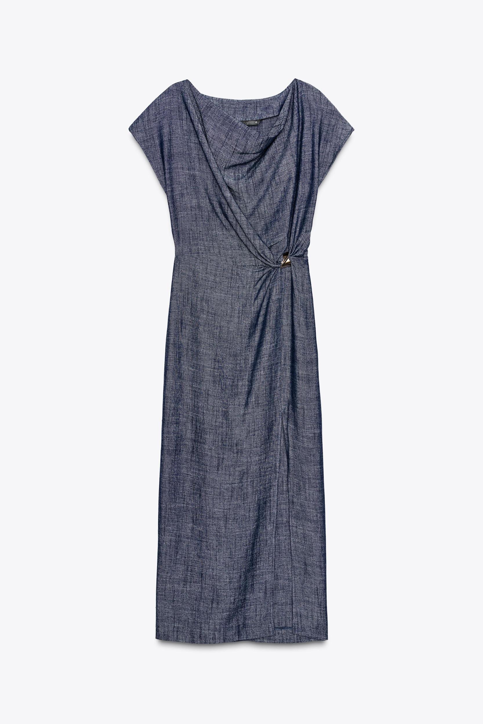 GOLD APPLIQUÉ MIDI DRESS Product Image