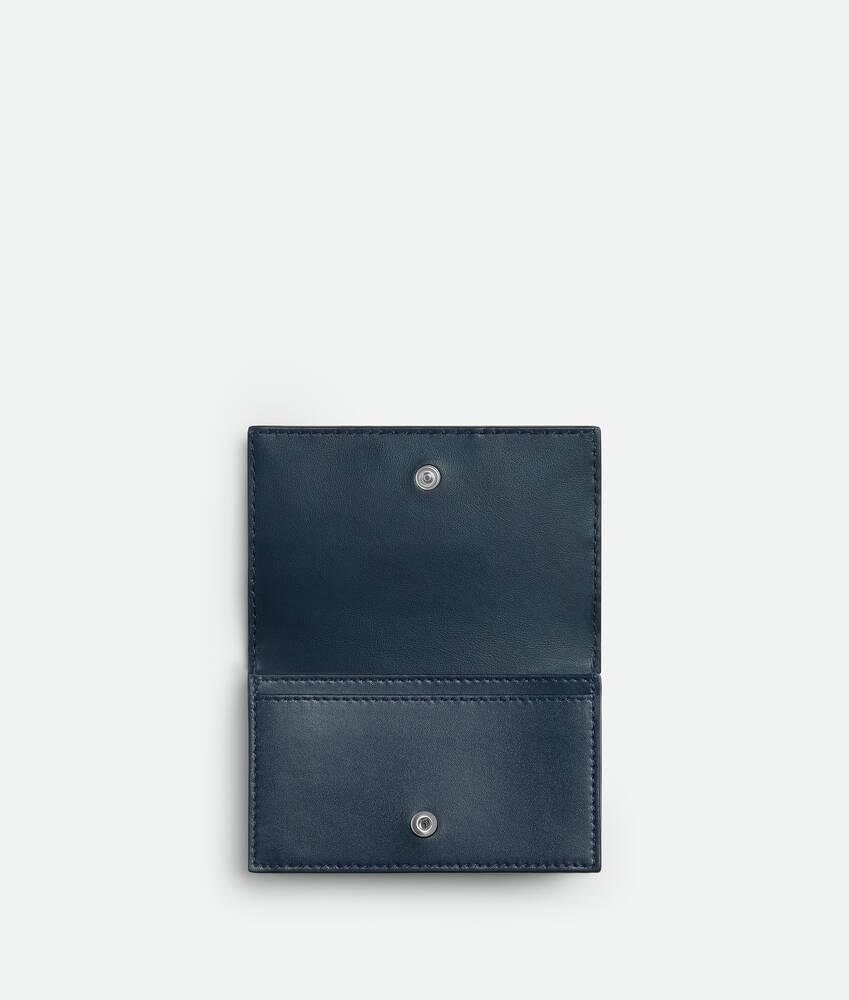 Men's Cassette Business Card Case in Deep blue/natural Product Image