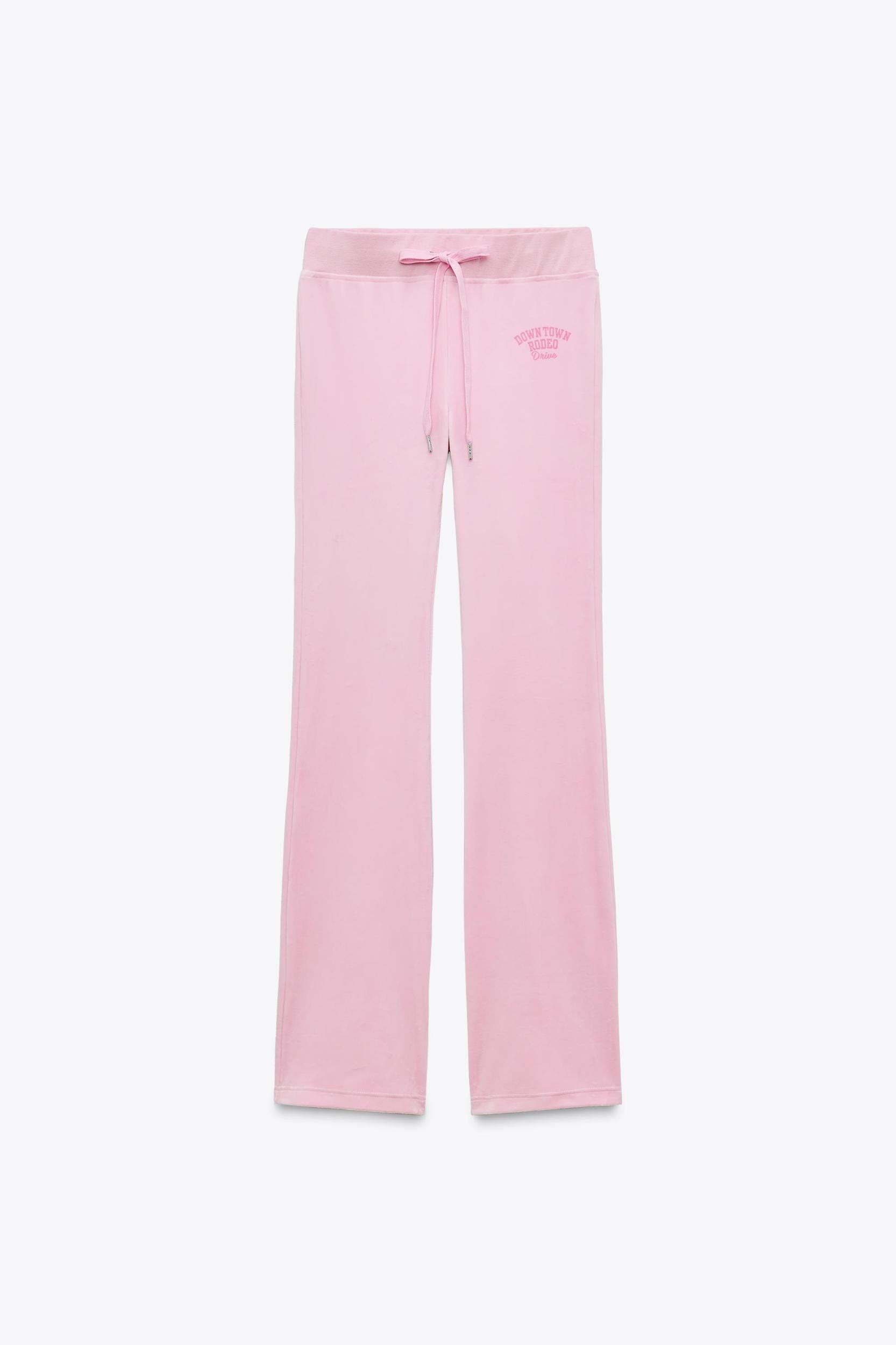 TEXT VELVET PANTS Product Image