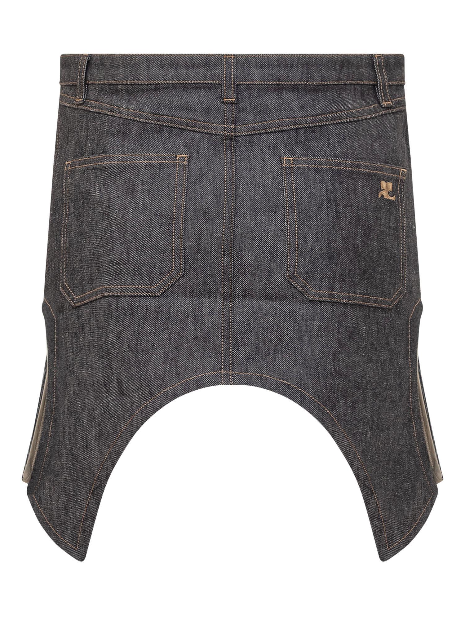 COURRÈGES Denim Skirt In Blue Product Image