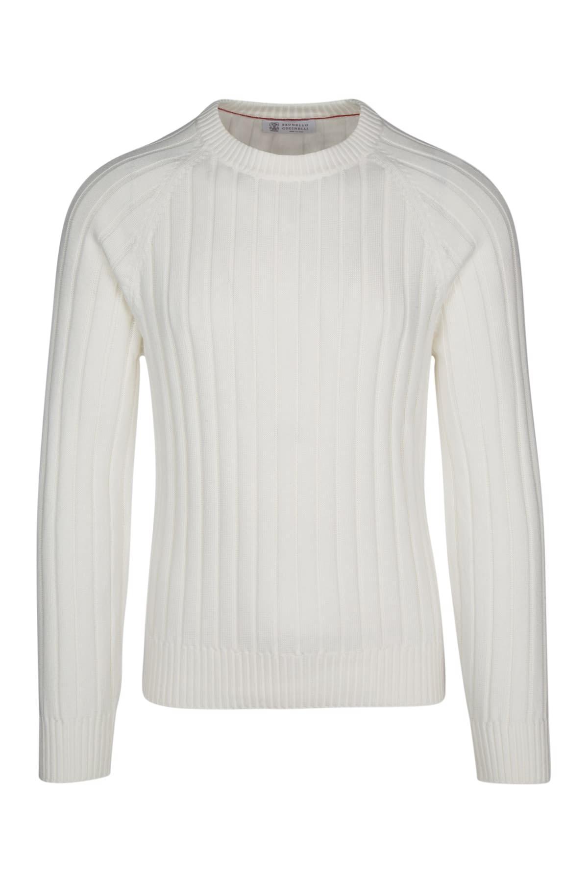 BRUNELLO CUCINELLI Crew-neck Sweater In Beige Product Image