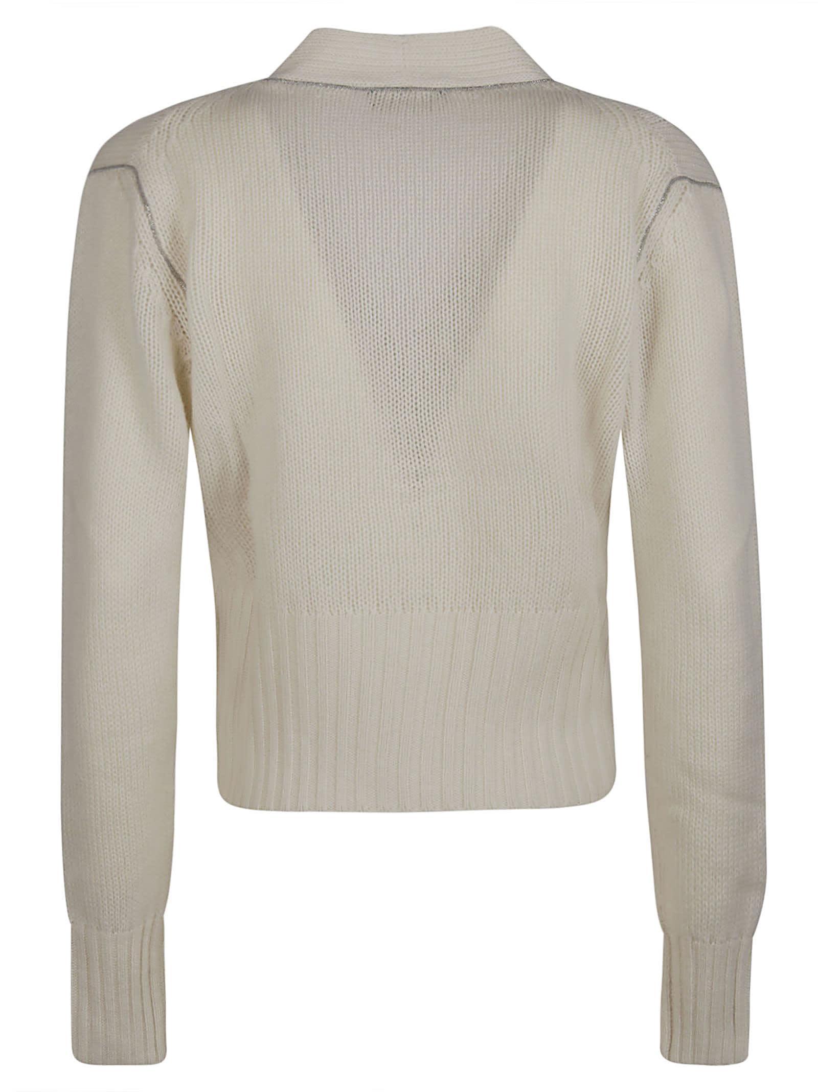 FABIANA FILIPPI Cardigan In White Product Image