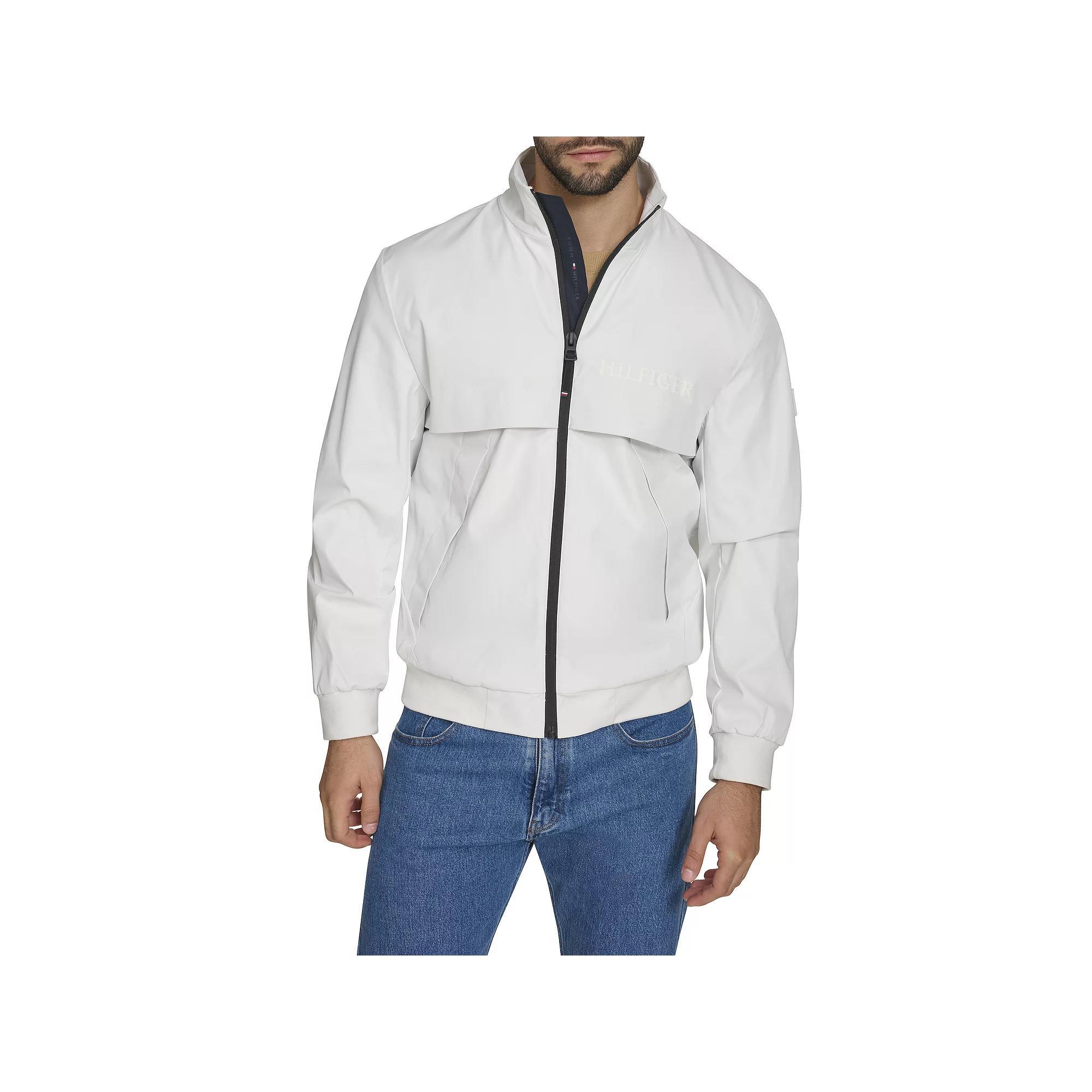 Men's Tommy Hilfiger Flex Tech Bomber Jacket, Size: Large, White Product Image