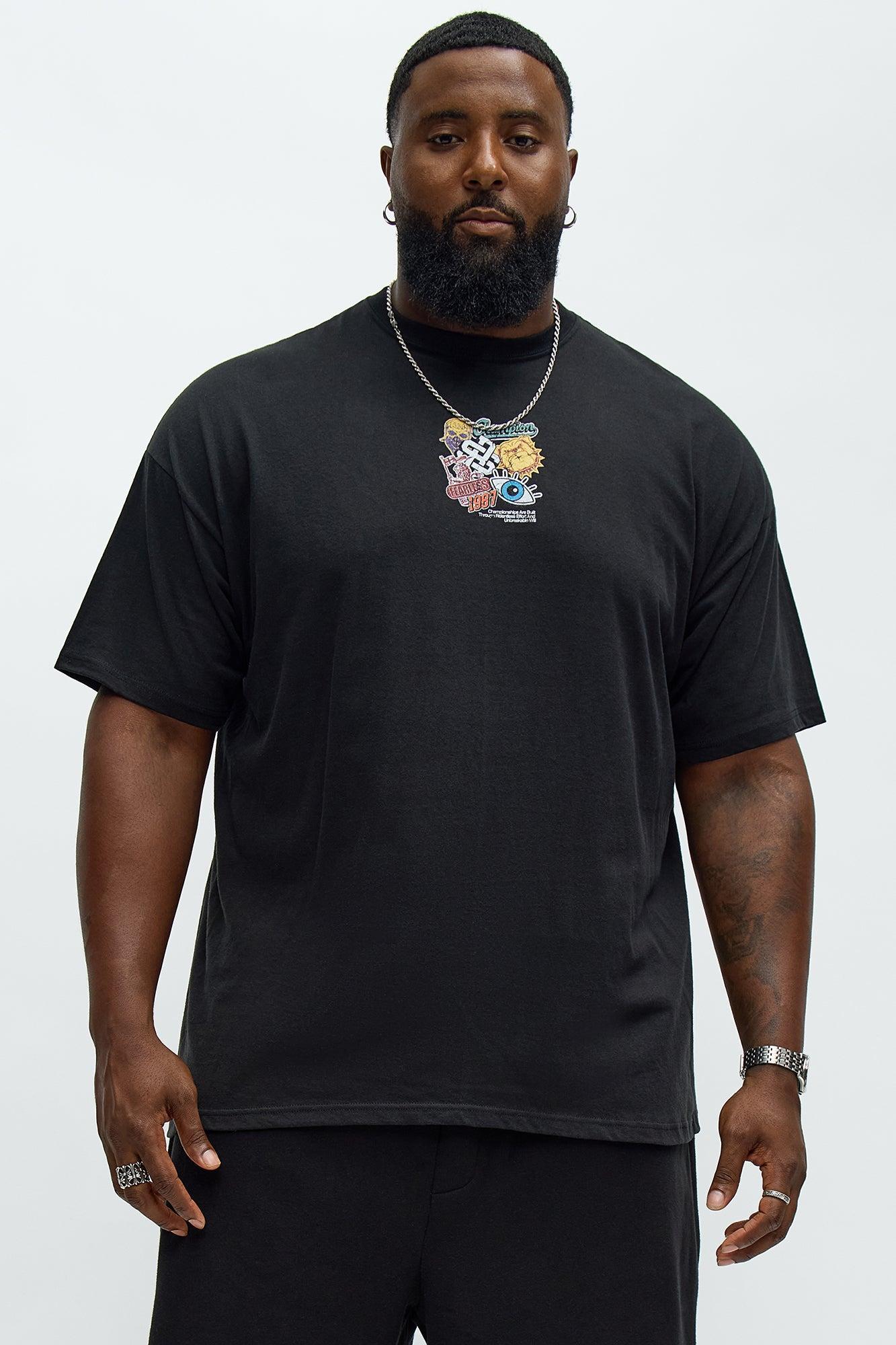 Champions Are Built Thru Effort Short Sleeve Tee - Black Male Product Image