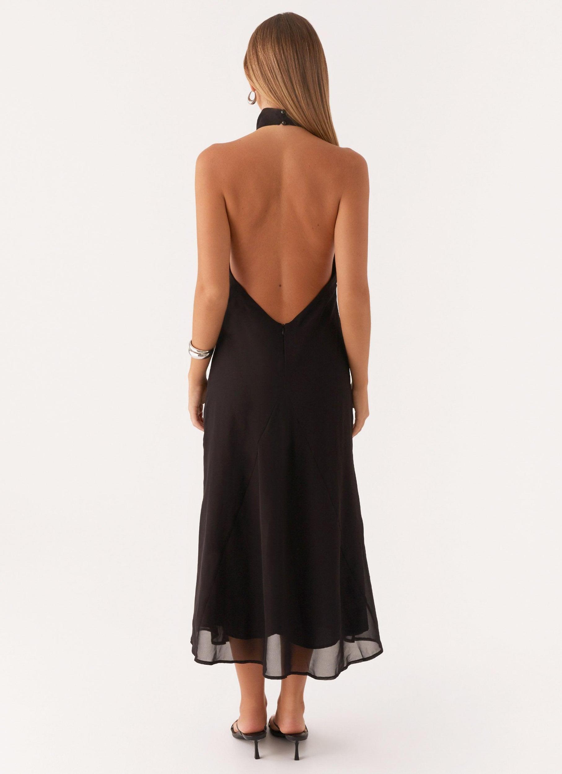Emmalyn Midi Dress - Black Product Image
