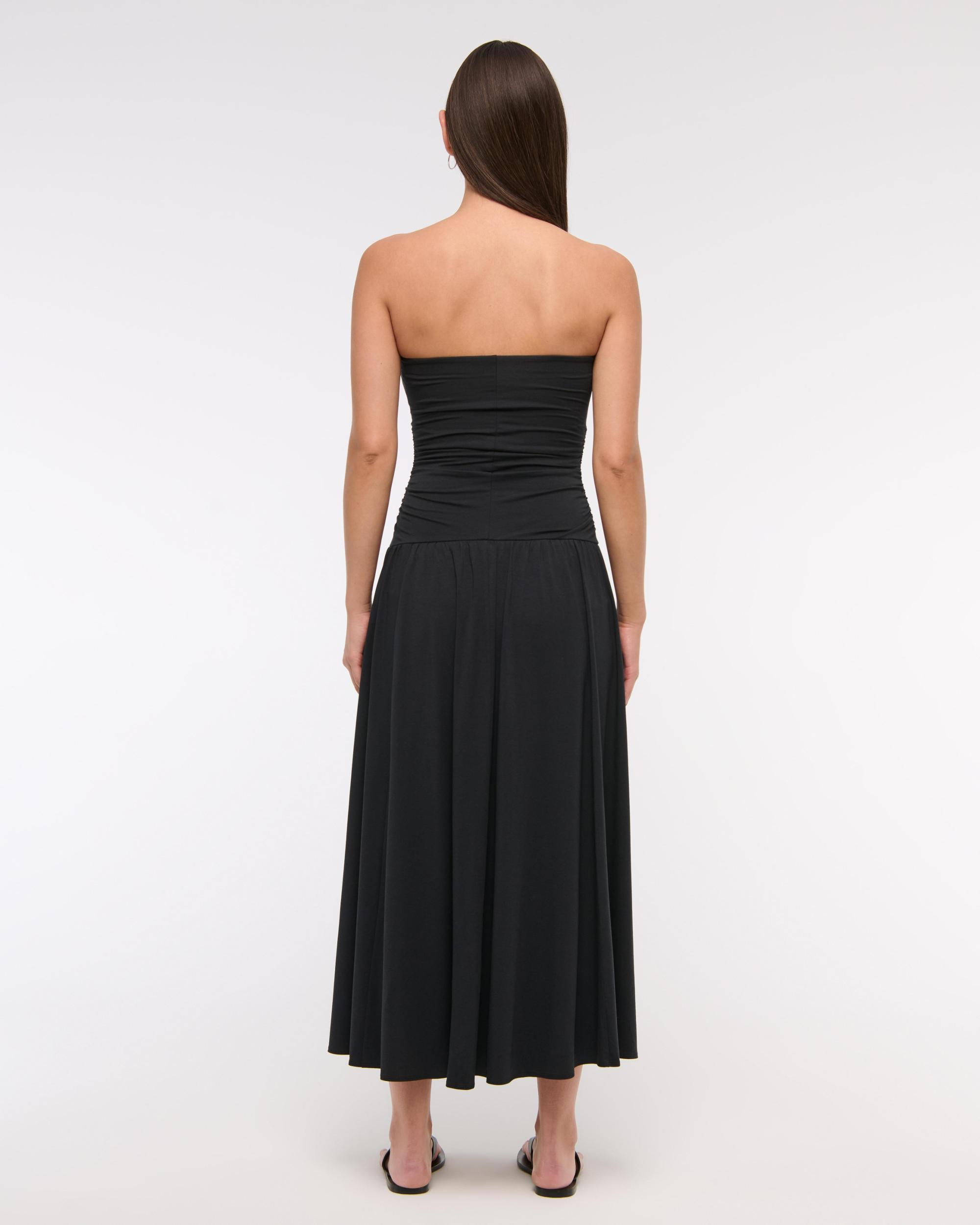 Tube Drop-Waist Knit Maxi Dress Product Image